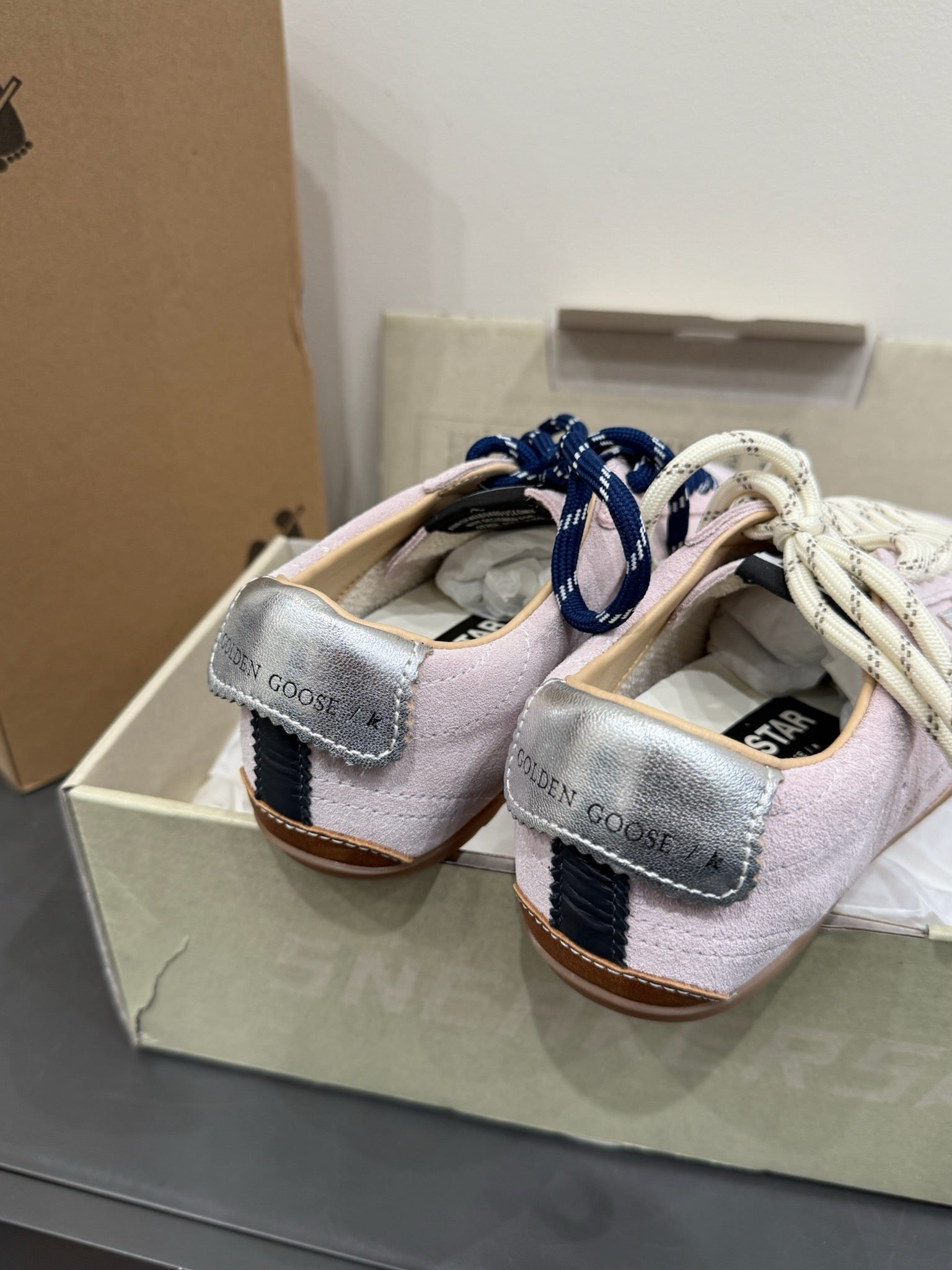 DC 25 Golden Goos Superstar Trainers Pink Cowhide & Rubber 334968