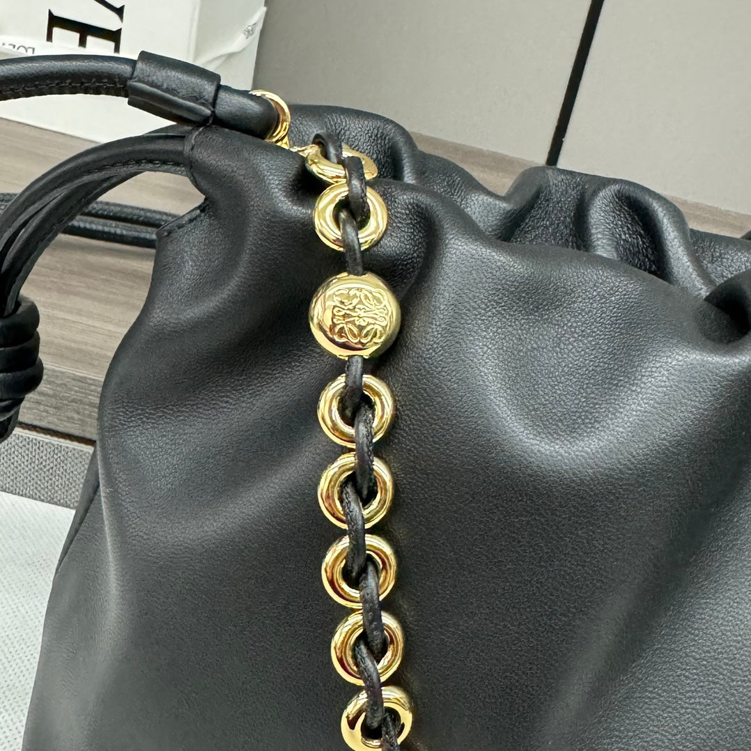 Loewe Flamenco Purse 30 Black Lambskin Ghw