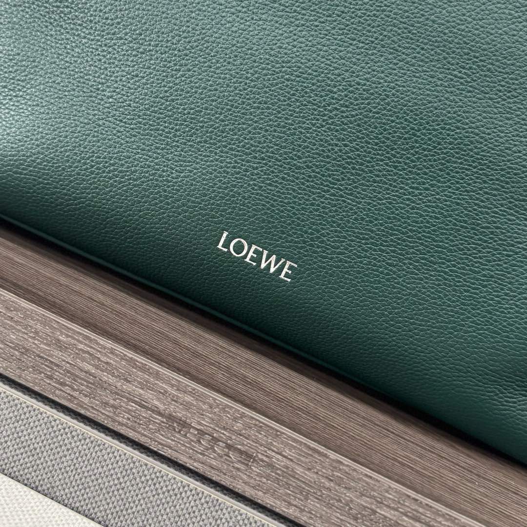 Loewe Pebble Hobo Teal Blue Smooth Calfskin