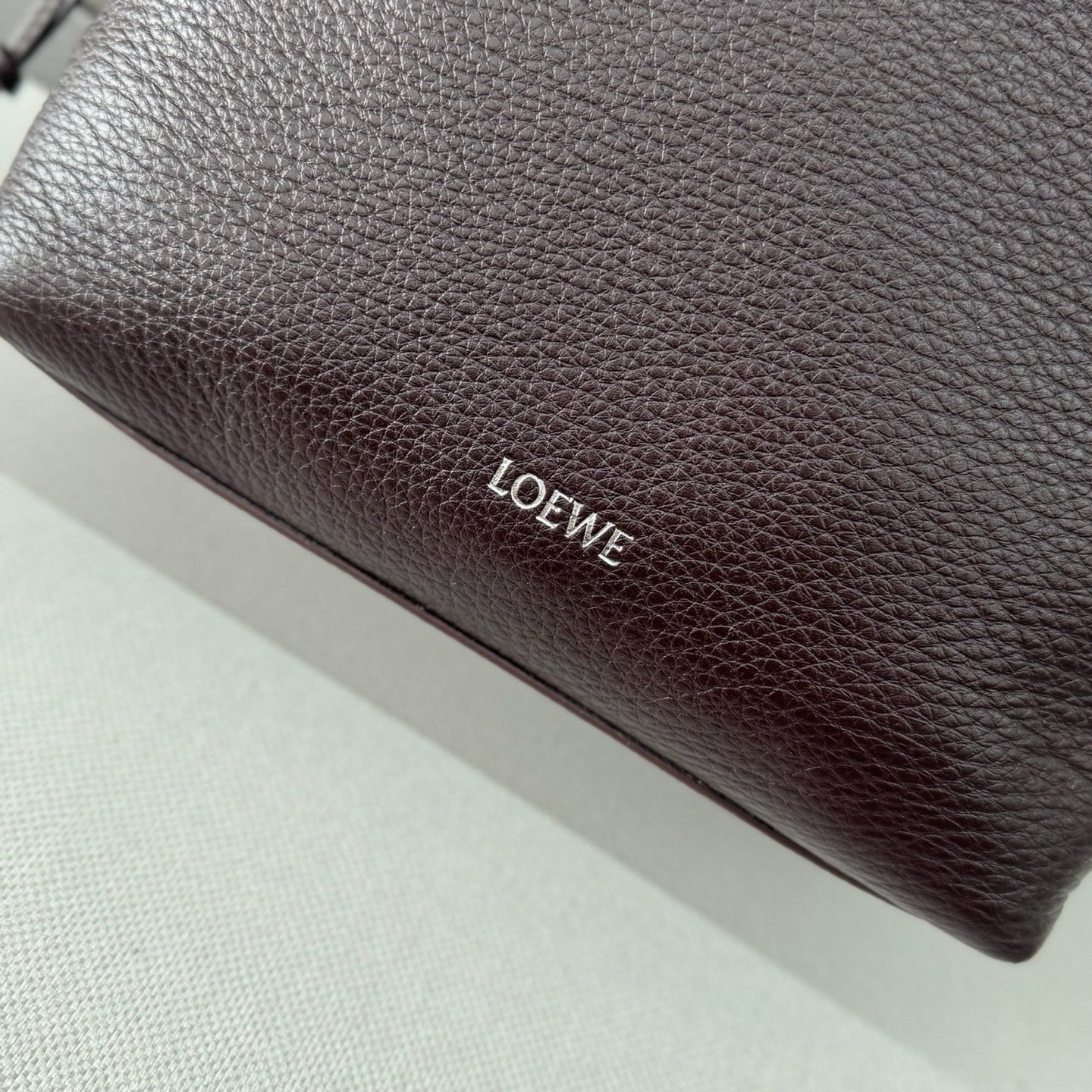Loewe Small Cubi Crossbody Bag Chocolate Smooth Calfskin