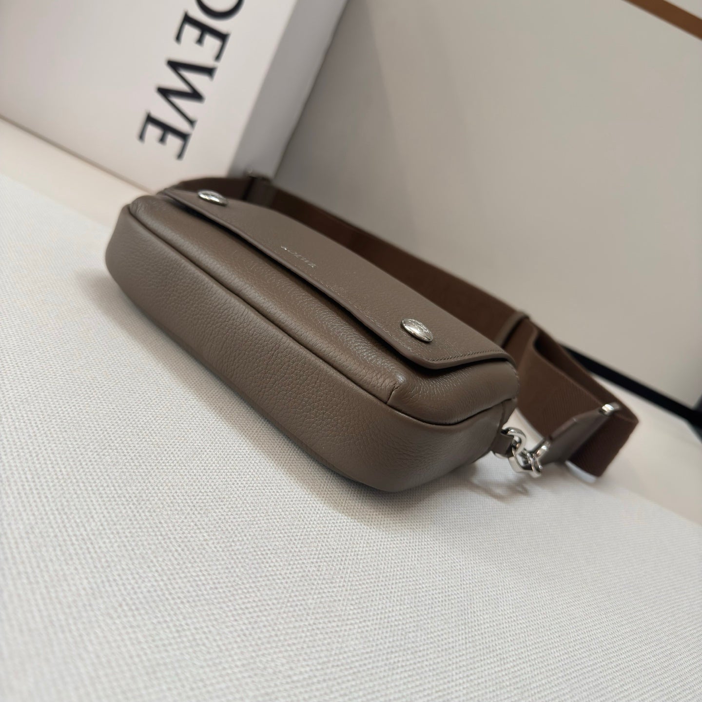 Loewe 2025 Flamenco Lucky 30cm Bag Meadow Green Nappa Calfskin 274605