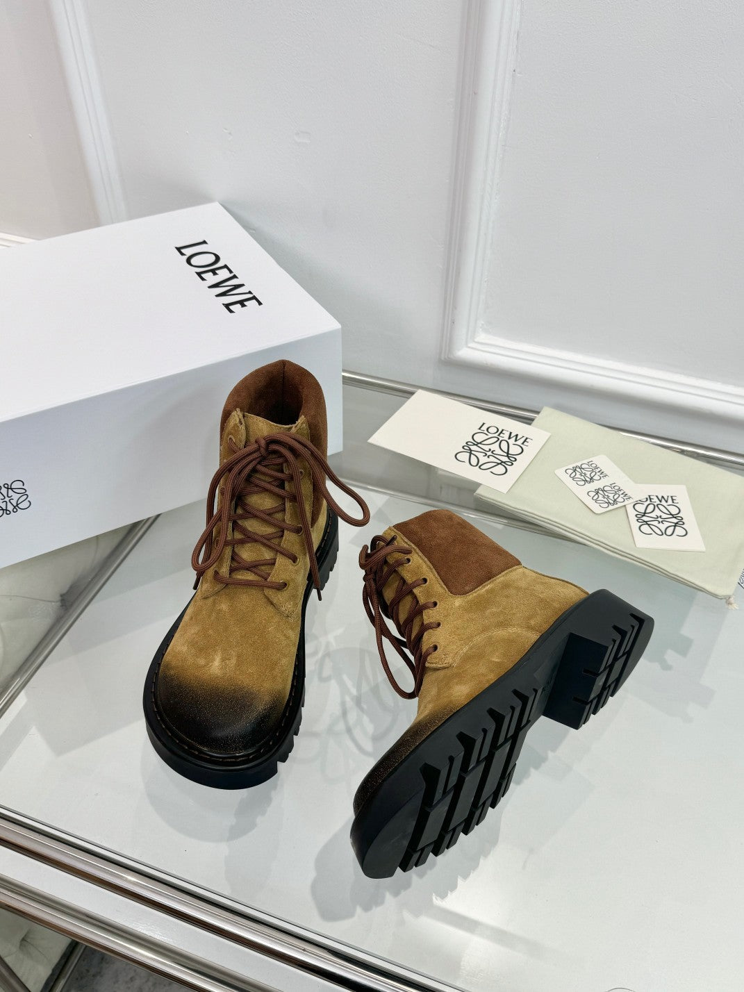 Loewe Sierra Boot Tobacco / Chocolate  Suede 984778