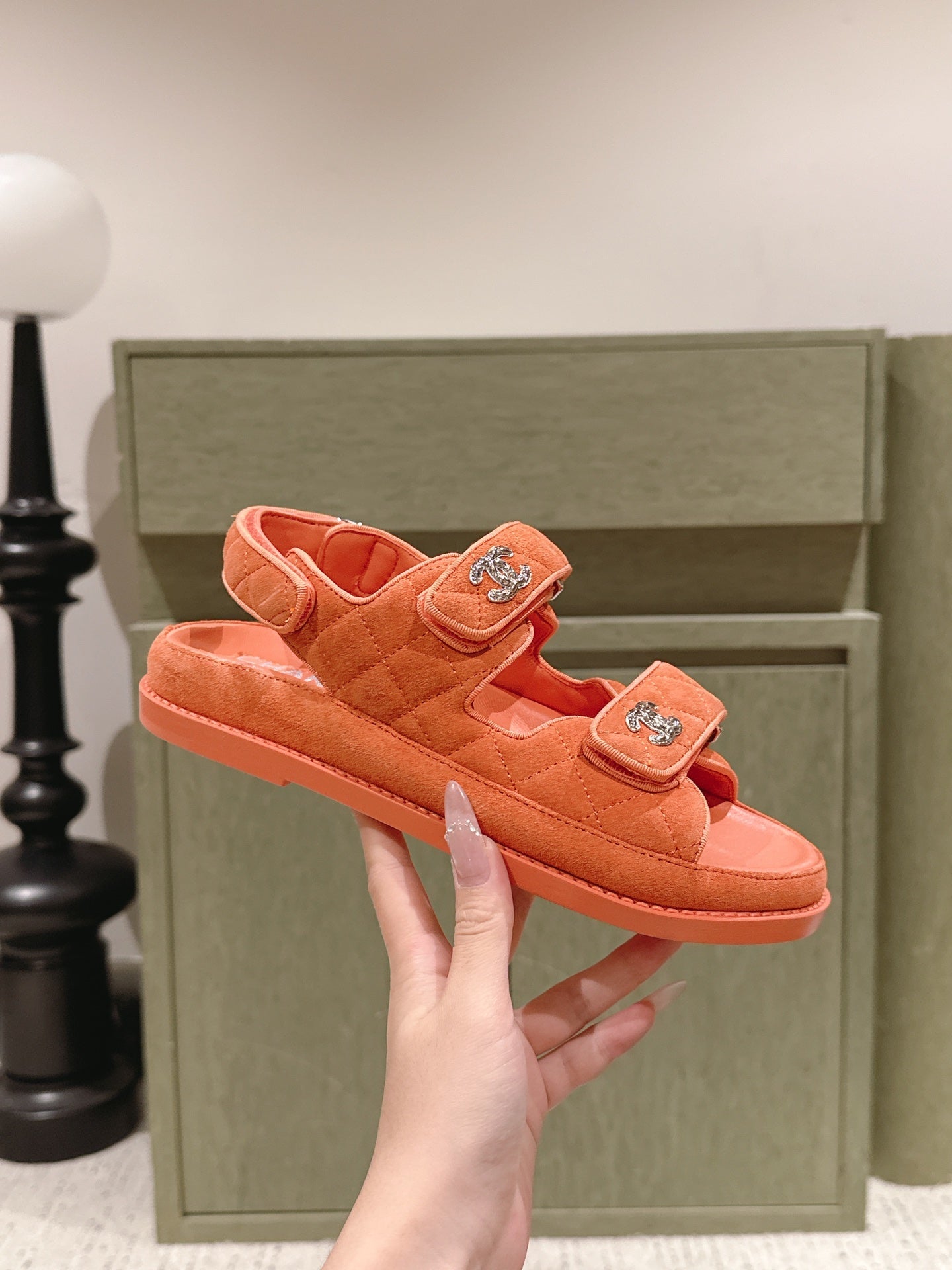 CC 26s Dad Sandal Orange Suede 762932