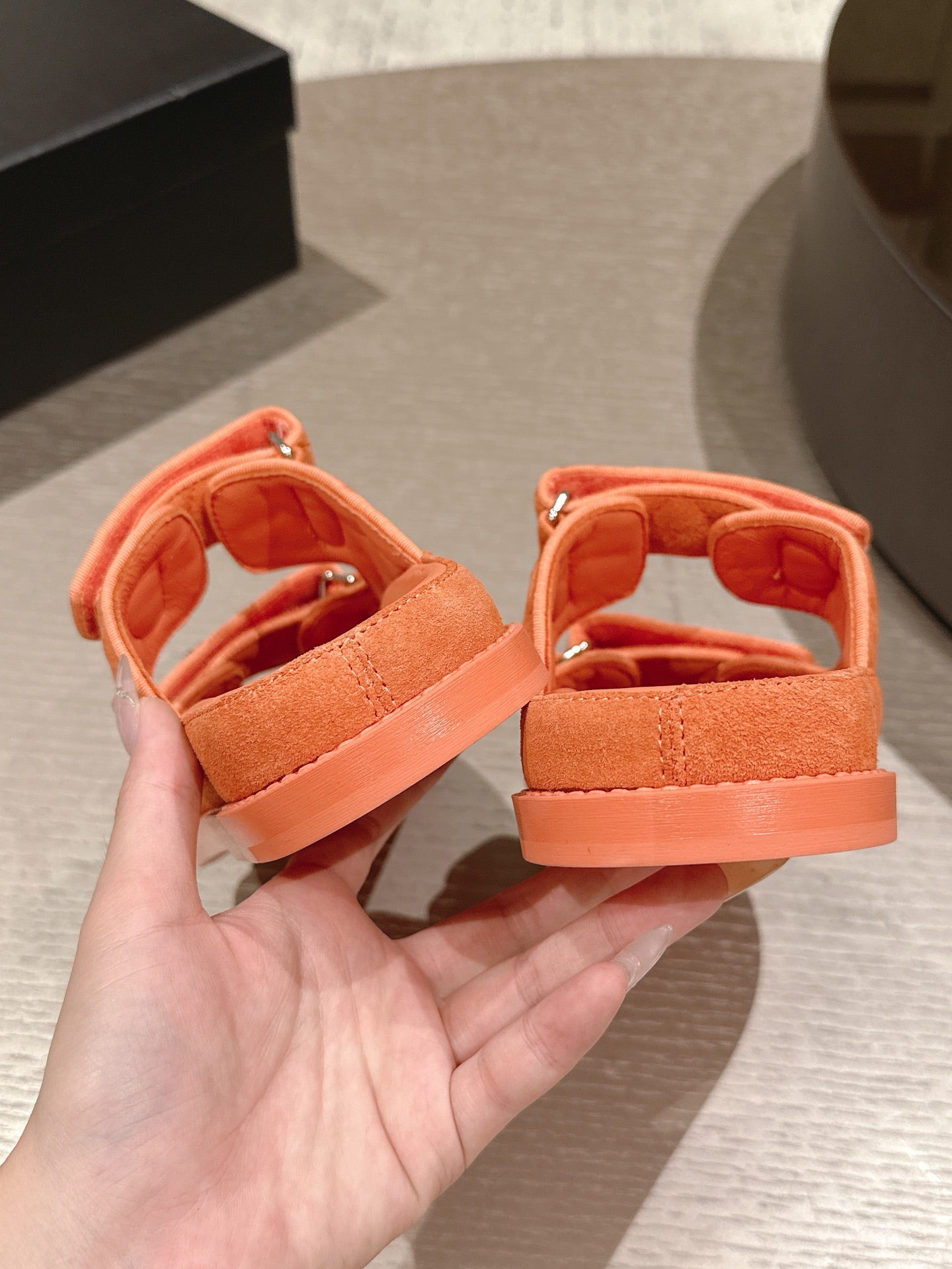 CC 26s Dad Sandal Mule Orange Suede 762935