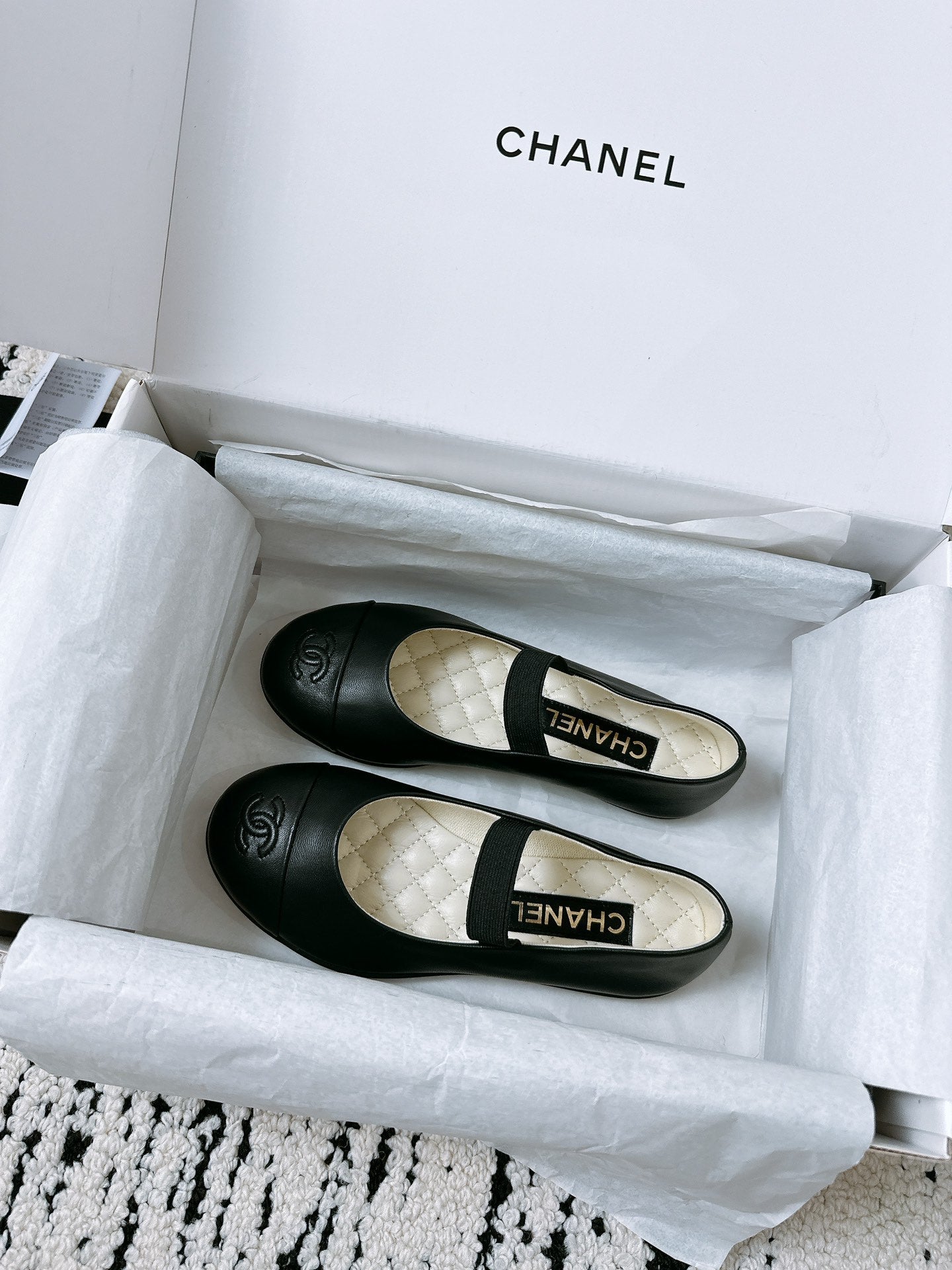 CC Mary Janes 15mm In Black Lambskin Cowhide Leather 144720