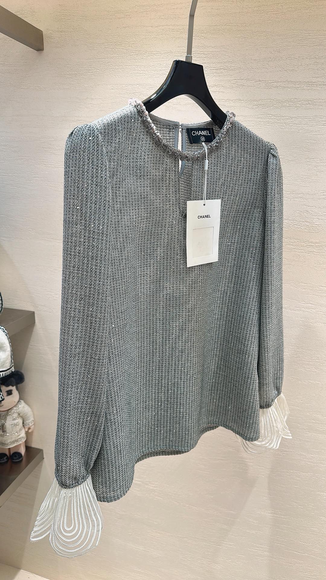 Chanel 26s Long-Sleeve Blouse 872