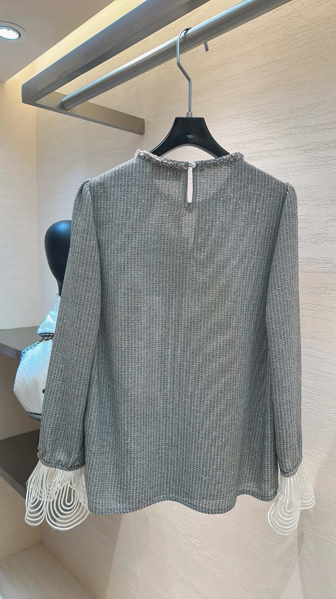 Chanel 26s Long-Sleeve Blouse 872
