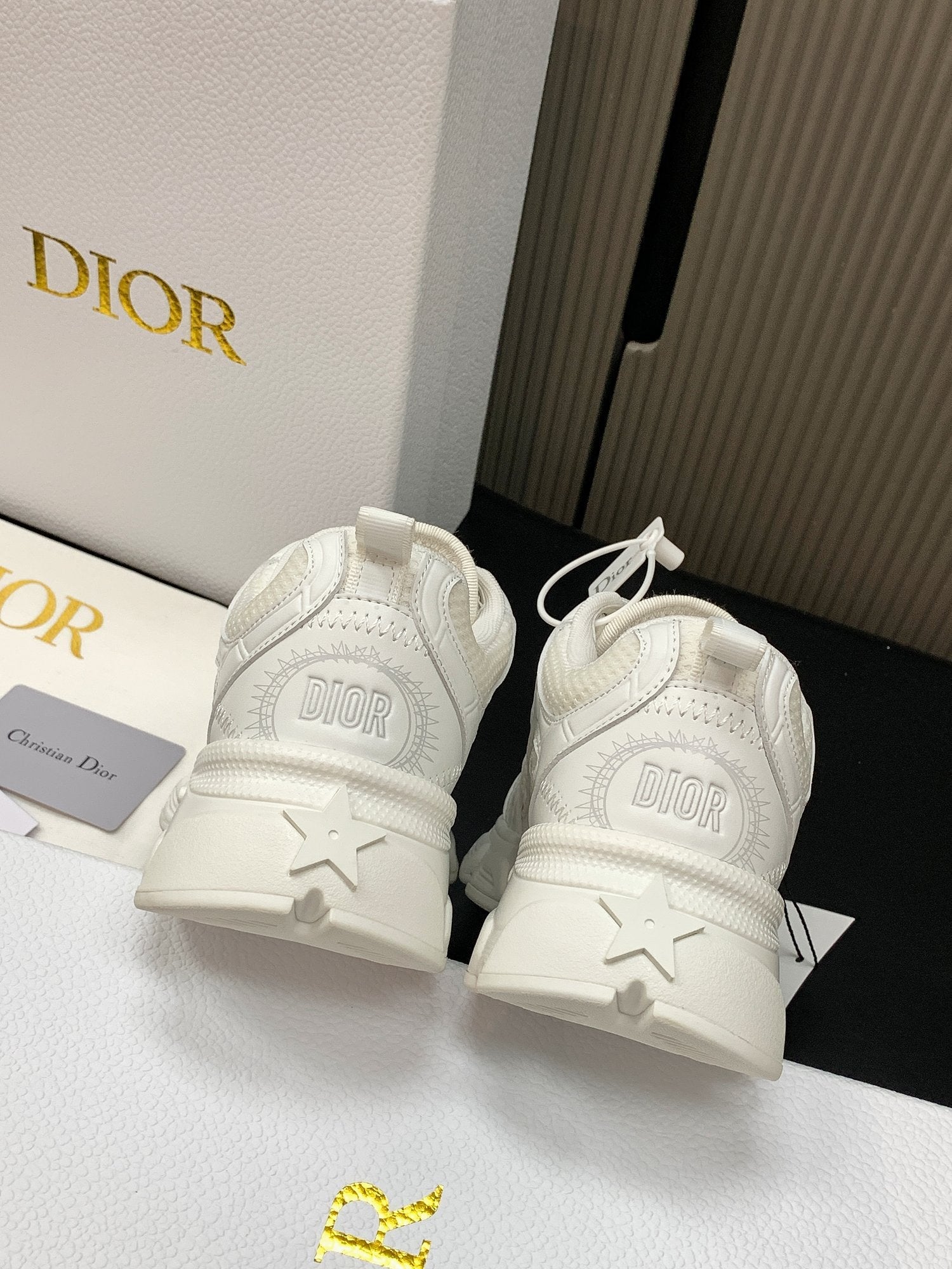 CD Chrono Sneaker White Mesh Calfskin 905016