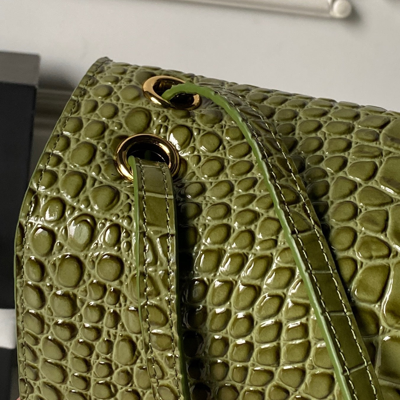 CC 26s Maxi Flap Bag 39cm Olive Imported Leather