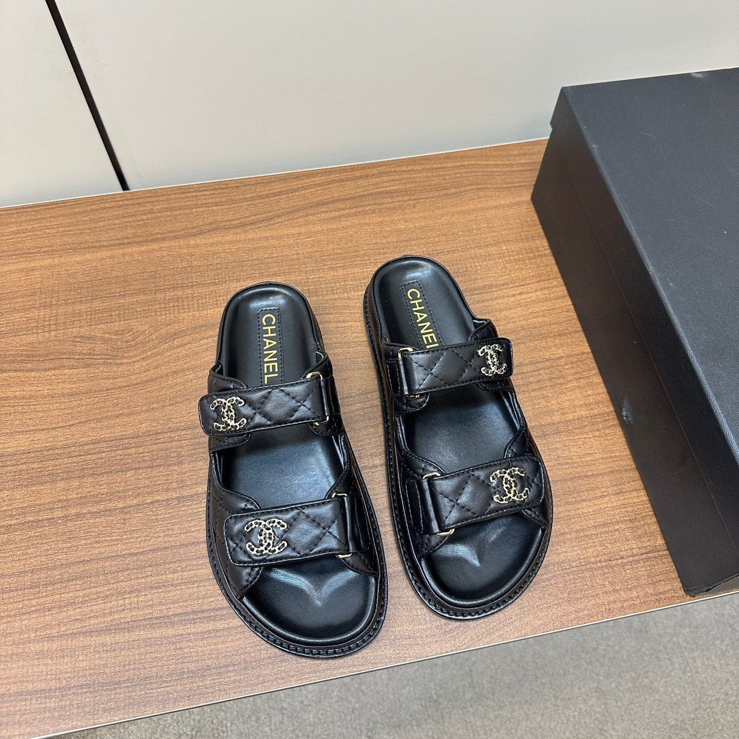 CC 26s Dad Sandal Black Sheepskin 965032