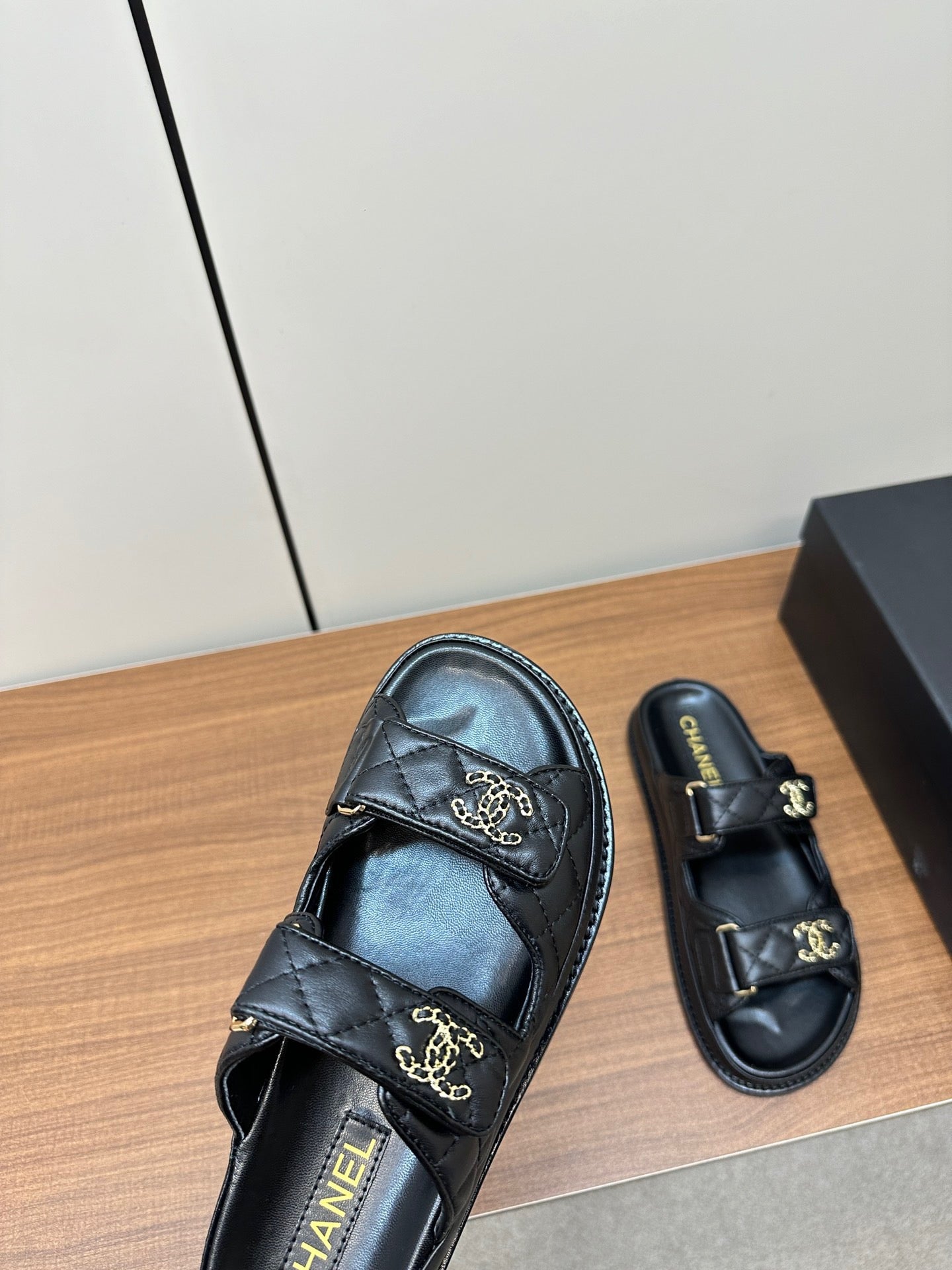 CC 26s Dad Sandal Black Sheepskin 965032