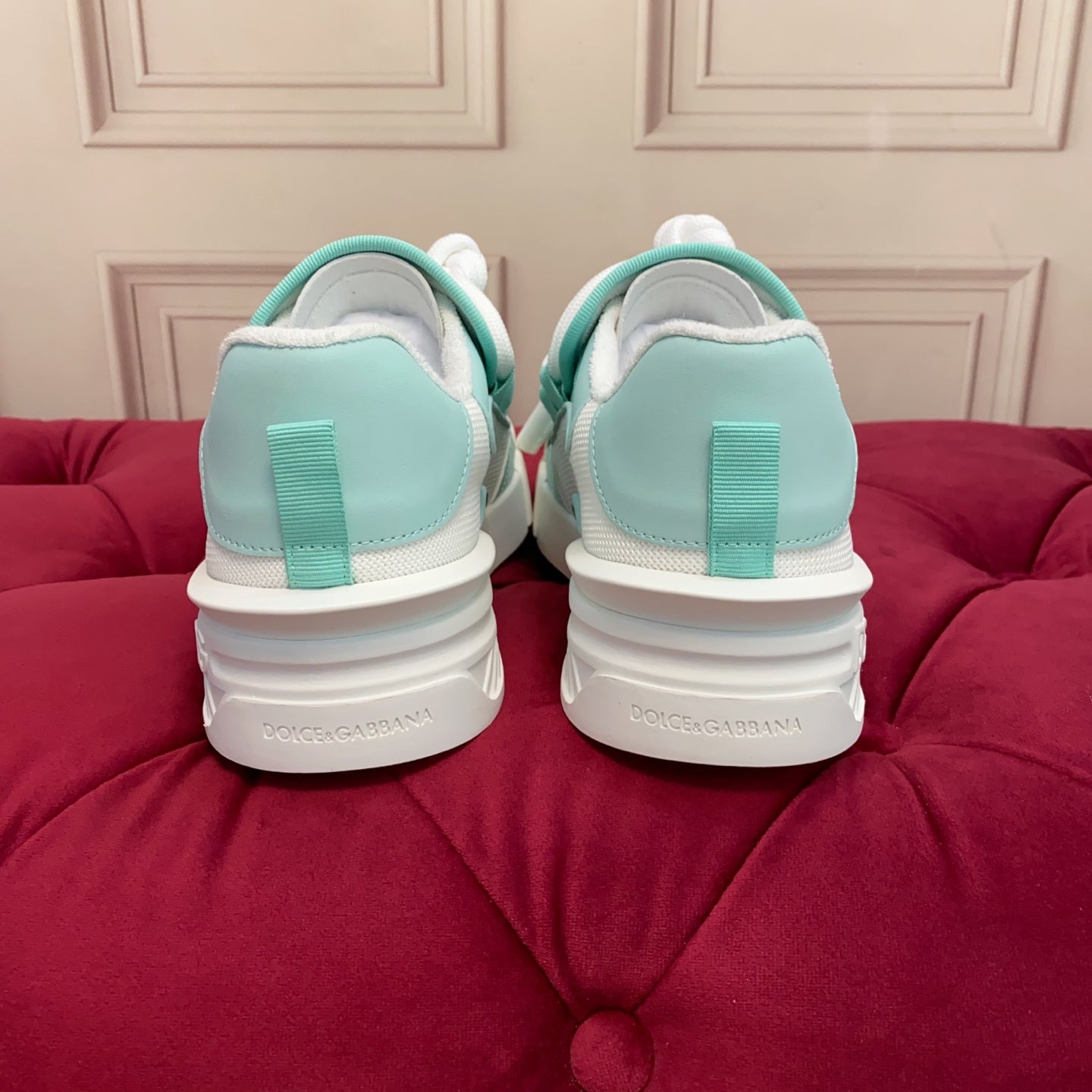 DC 25 Casual Sports Shoes Minty Green Silk Cowhide & Mesh 271103