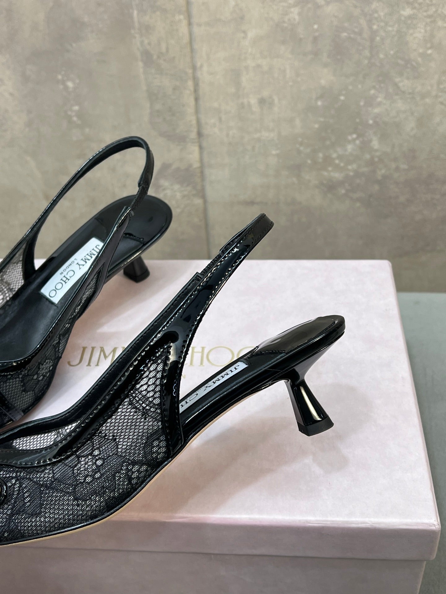 Jimmy 26 Amita Pump 45mm Black Mesh 682977