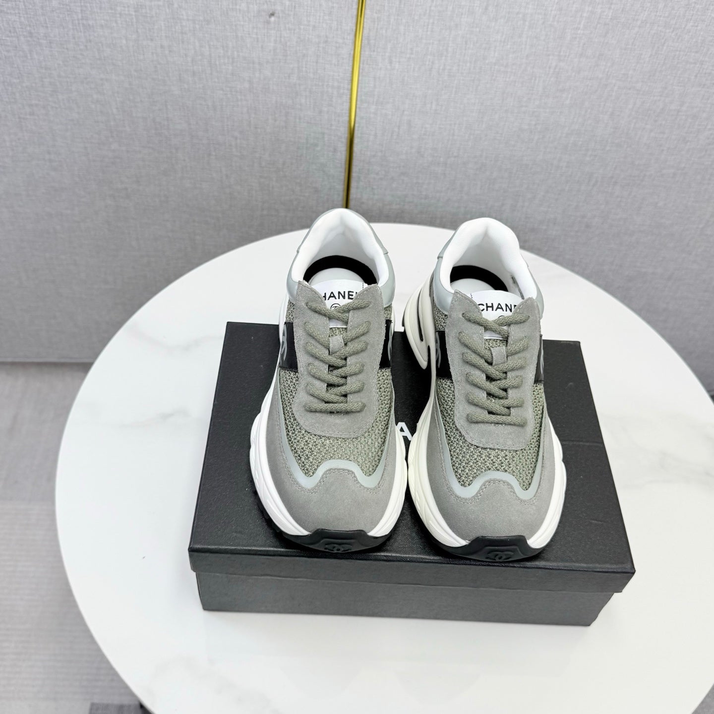 CC 26s Runners Sneakers Grey Mesh Suede 865807