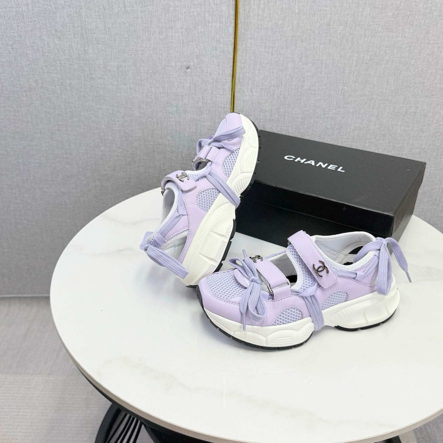 CC 26s Casual Sneakers Purple Leather Mesh 865834