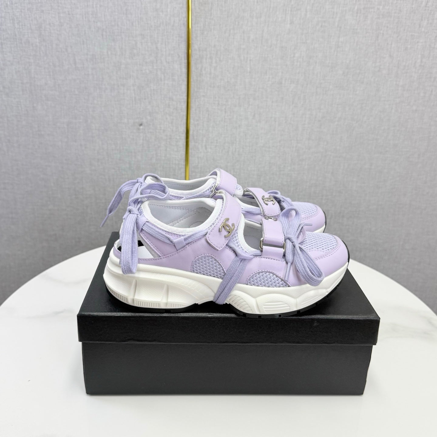 CC 26s Casual Sneakers Purple Leather Mesh 865834