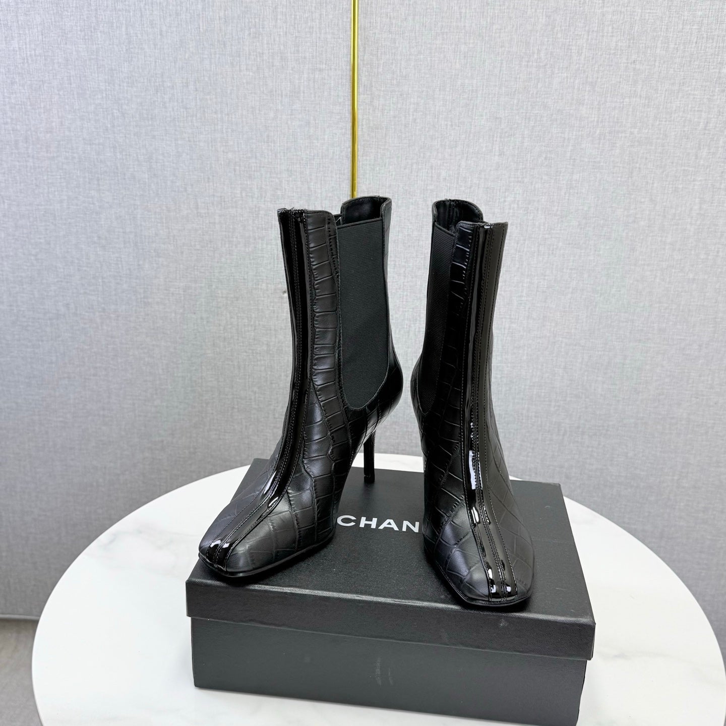 CC 26s Metiers d'Art Boot Black Embossed Leather 904451