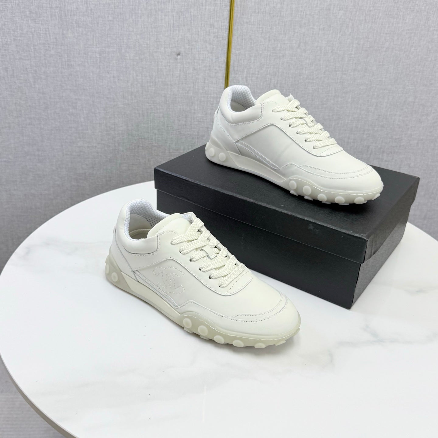 CC 26s Casual Sneakers White Calfskin 972886