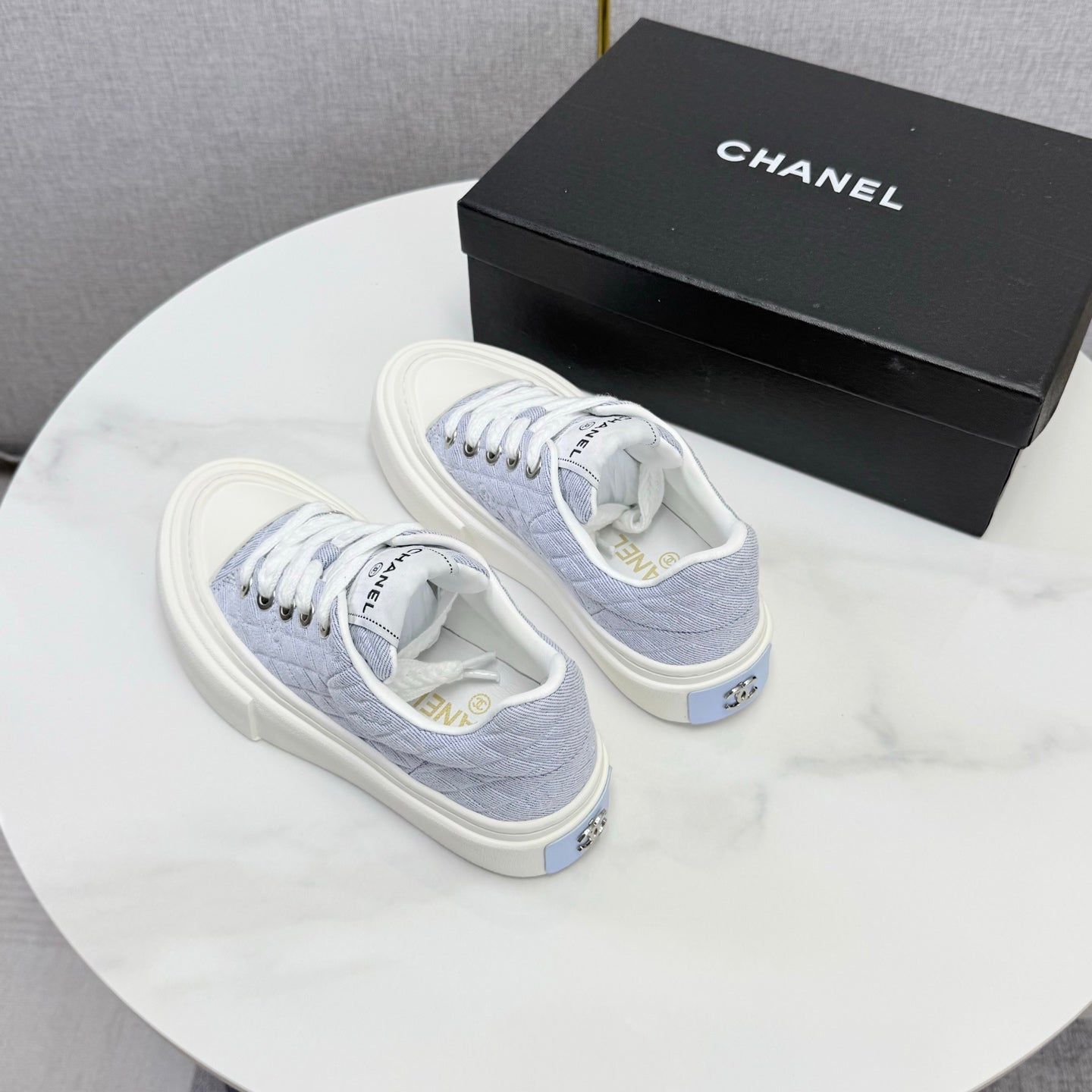 CC 26s Platform Sole Sneakers Pastel Purple Canvas 972895