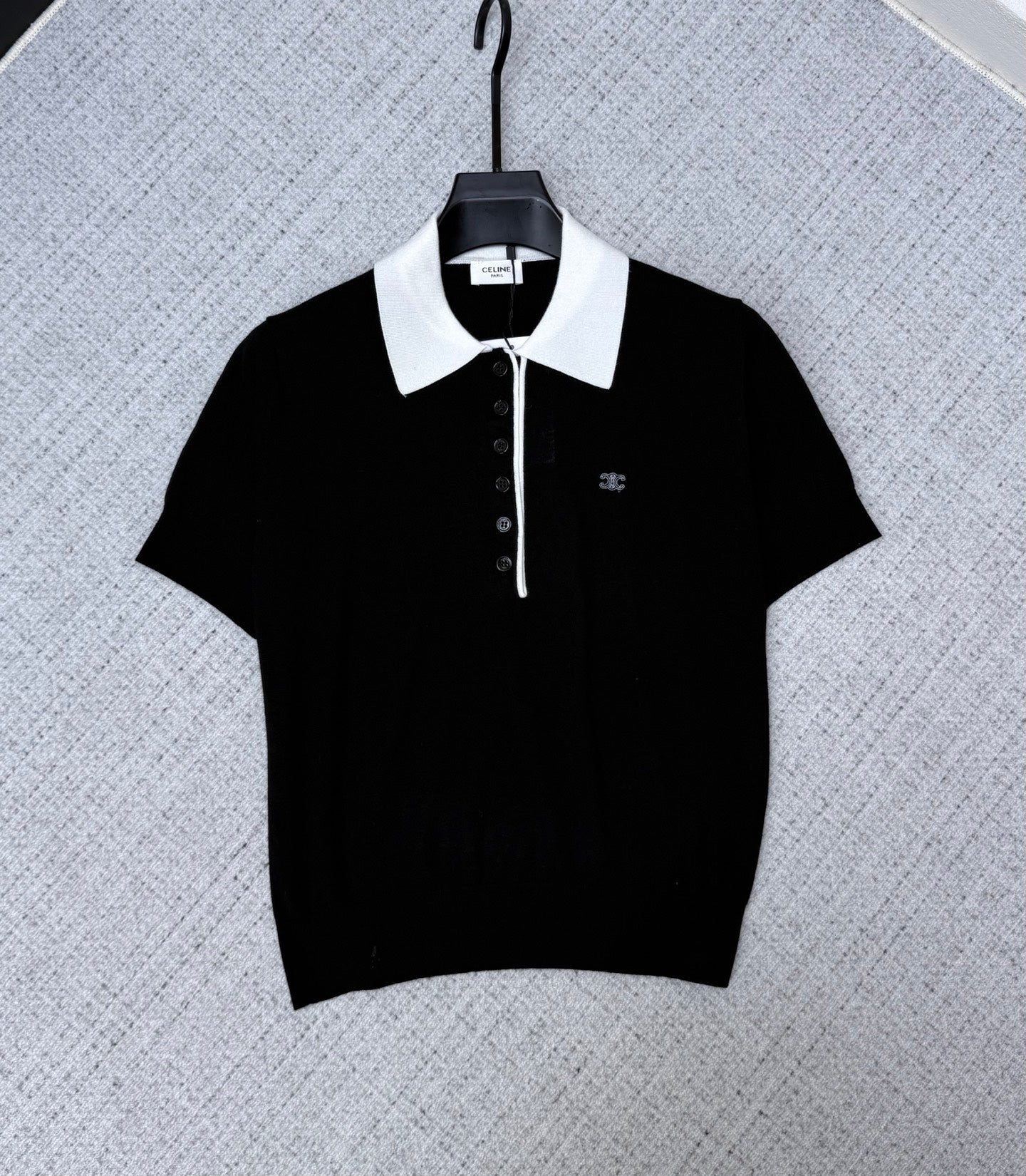 Celine 26s Polo Sweater Cashmere Silk 398026