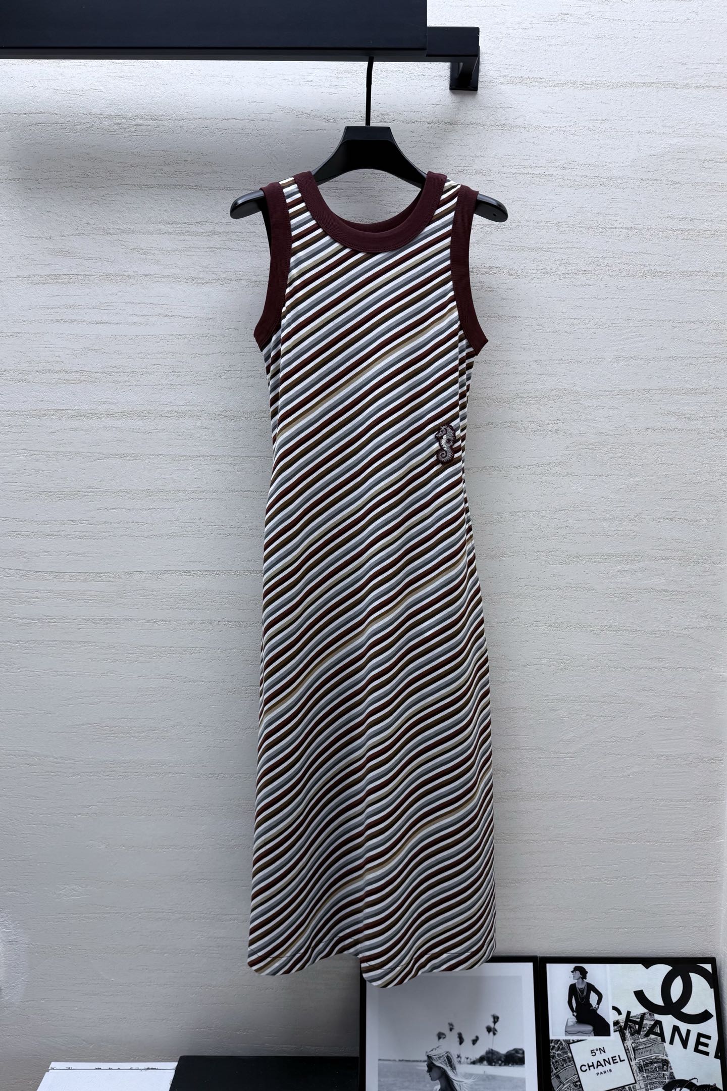 CC 26s Coco Beach Striped Sleeveless Dress Cotton 398004