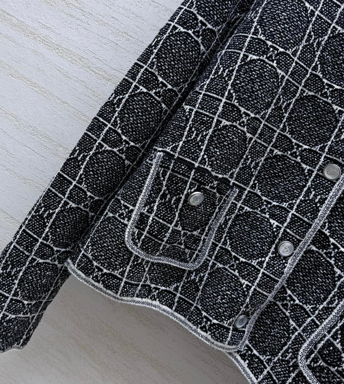 Dior 26s Knit Cardigan Black Viscose Cotton 432924