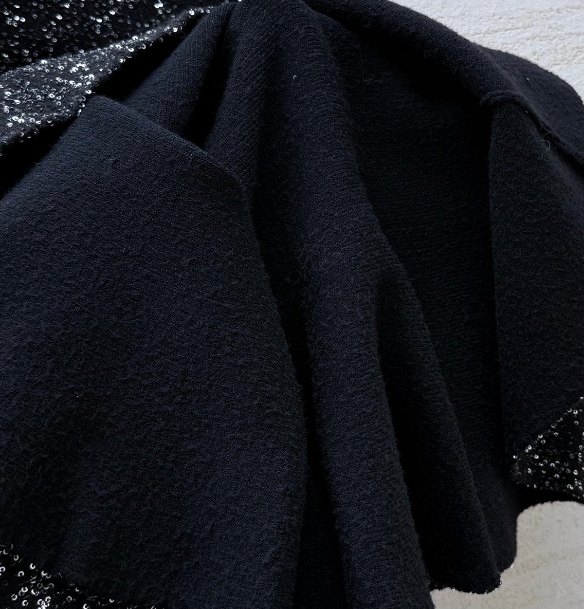 Dior 26s Tweed Skirt Black Polyamide Viscose 432844