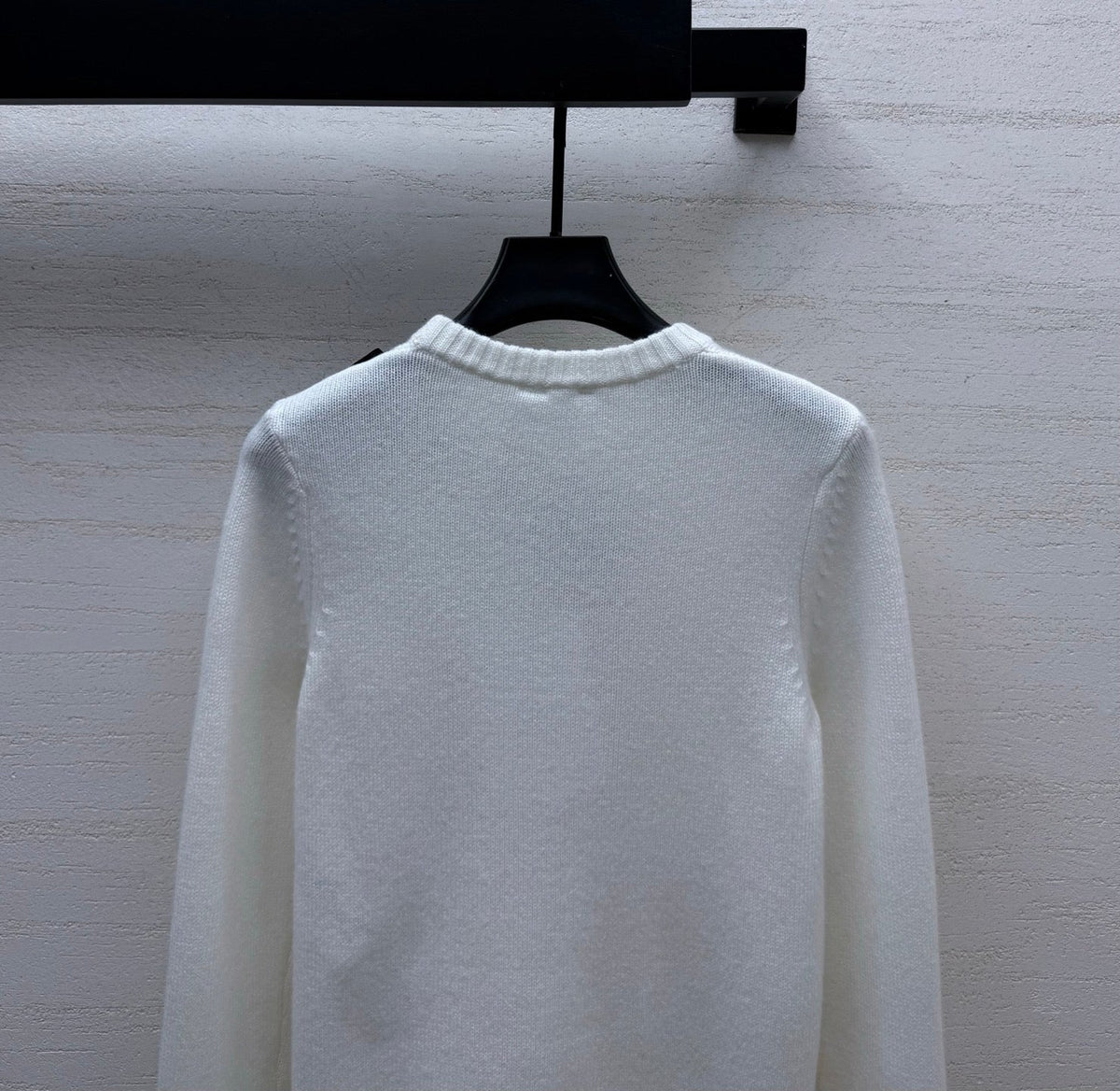 Dior 26s Knit Sweater White Wool Cashmere 433000