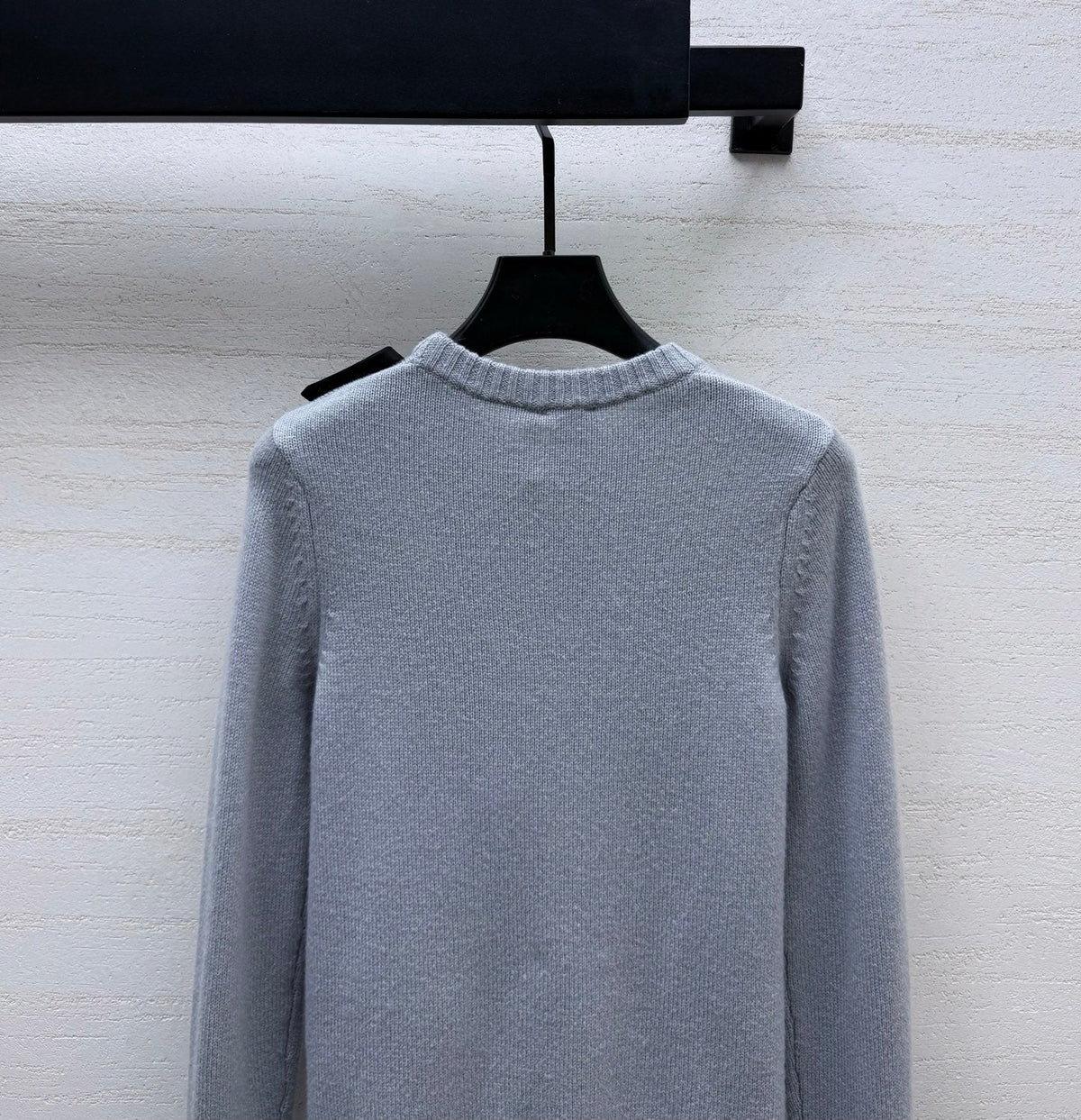Dior 26s Knit Sweater Grey Wool Cashmere 433003
