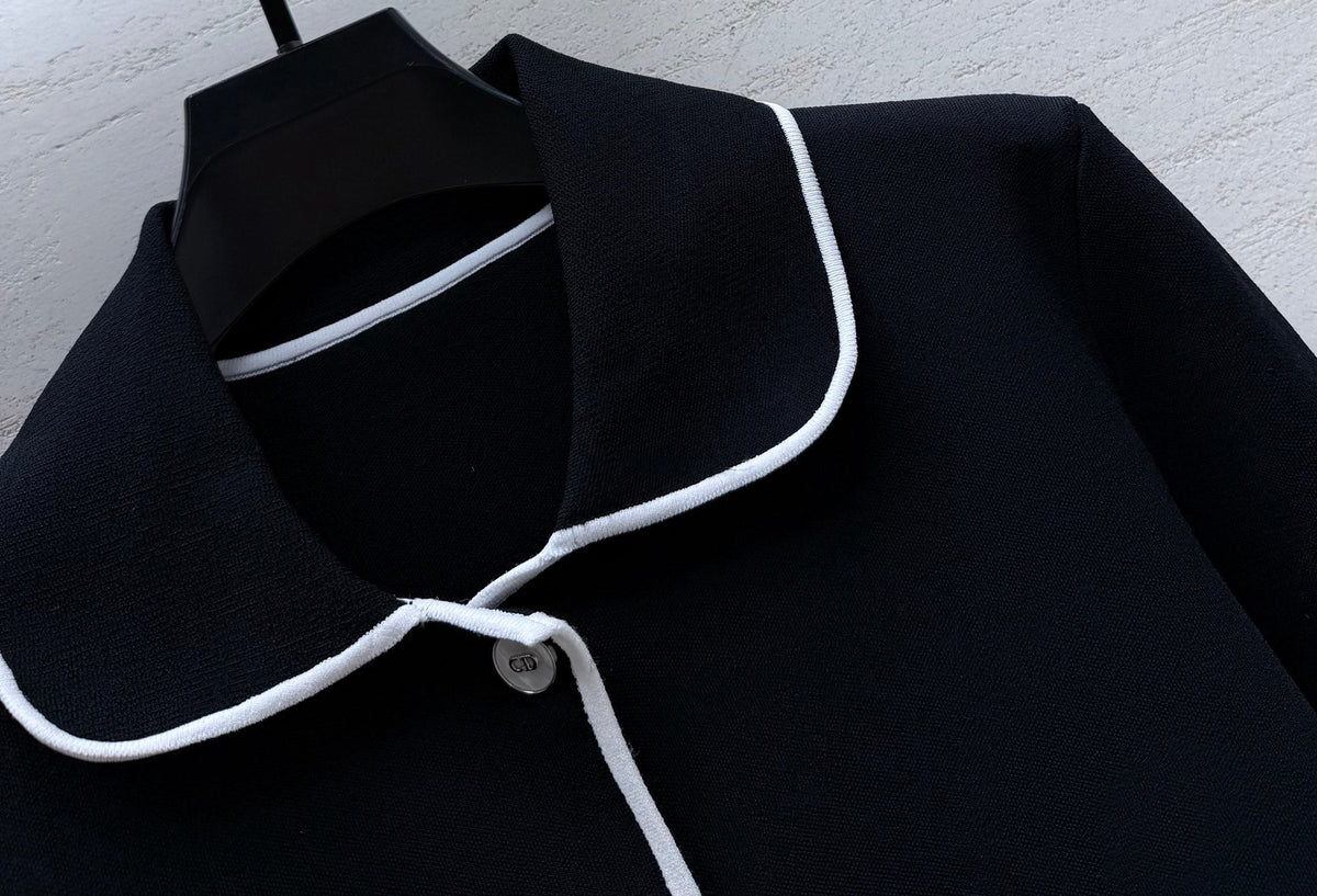 Dior 26s Knit Cardigan Black Viscose Mix 432887