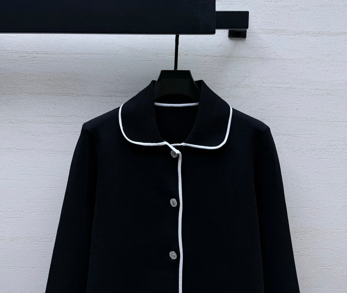 Dior 26s Knit Cardigan Black Viscose Mix 432887