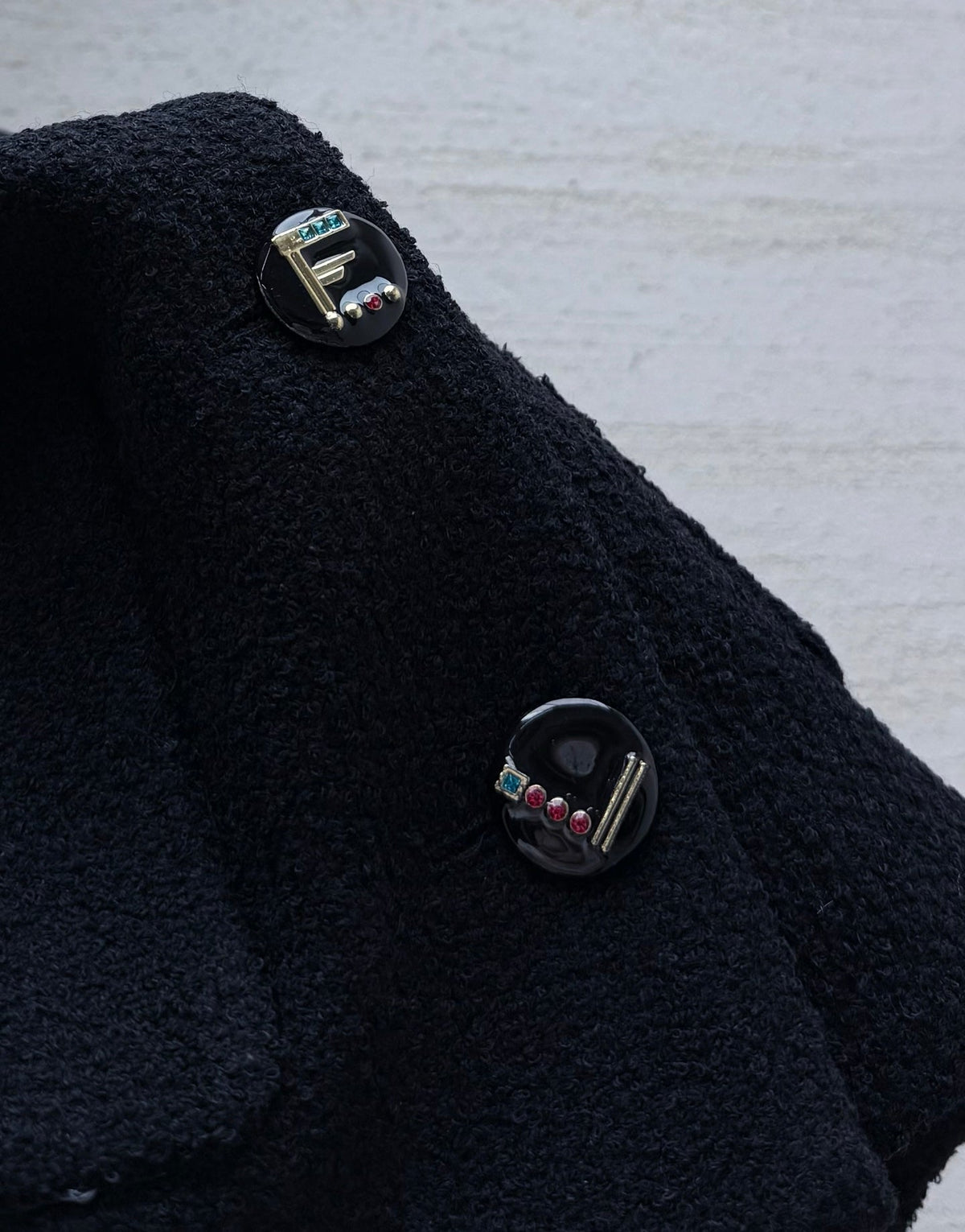CC 26s Wool Jacket Black Wool Polyester 432877