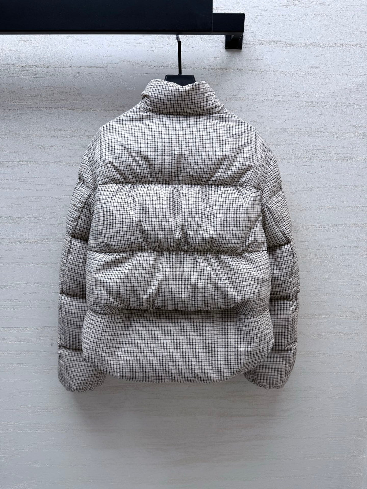MC 26s Plaid Down Jacket White Cotton 432911