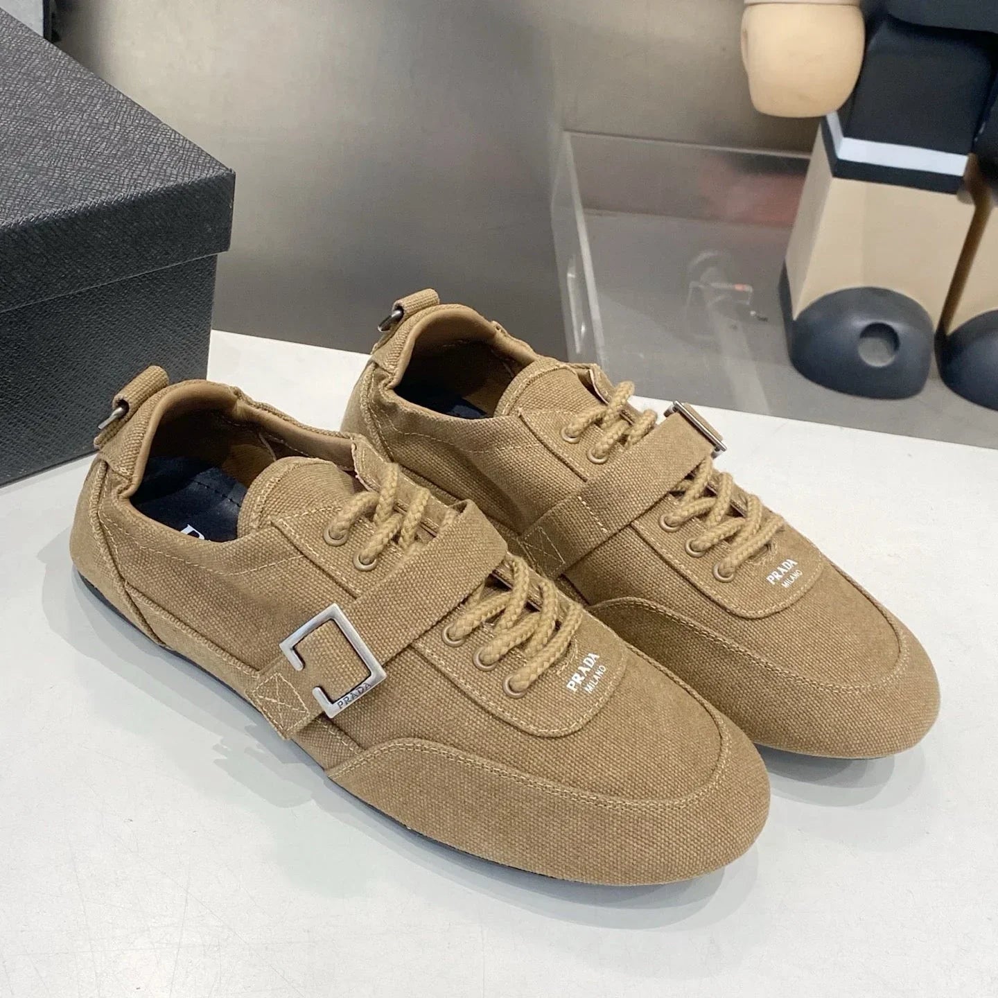 PRA 26S Casual Sneaker Dark Beige Canvas 628552