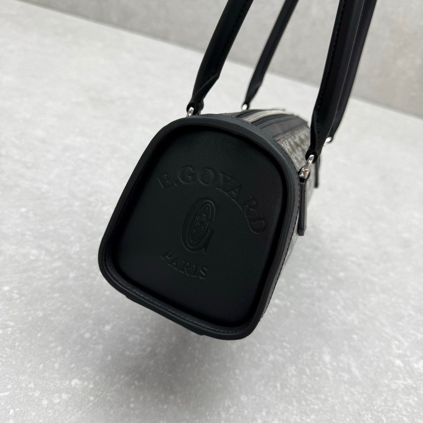 Goyard Bonbonnière Bag Black Canvas Calfskin