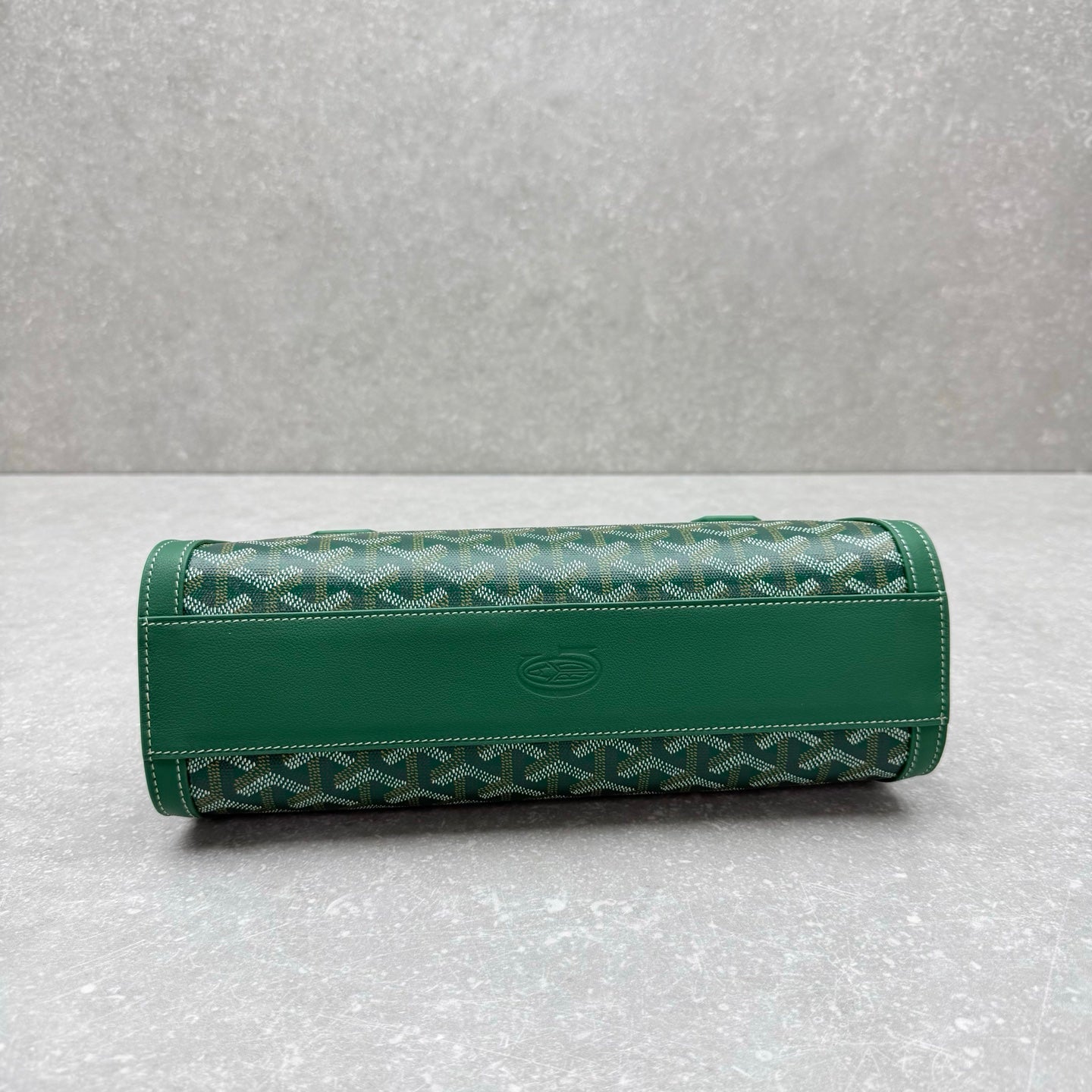 Goyard Bonbonnière Bag Green Canvas Calfskin