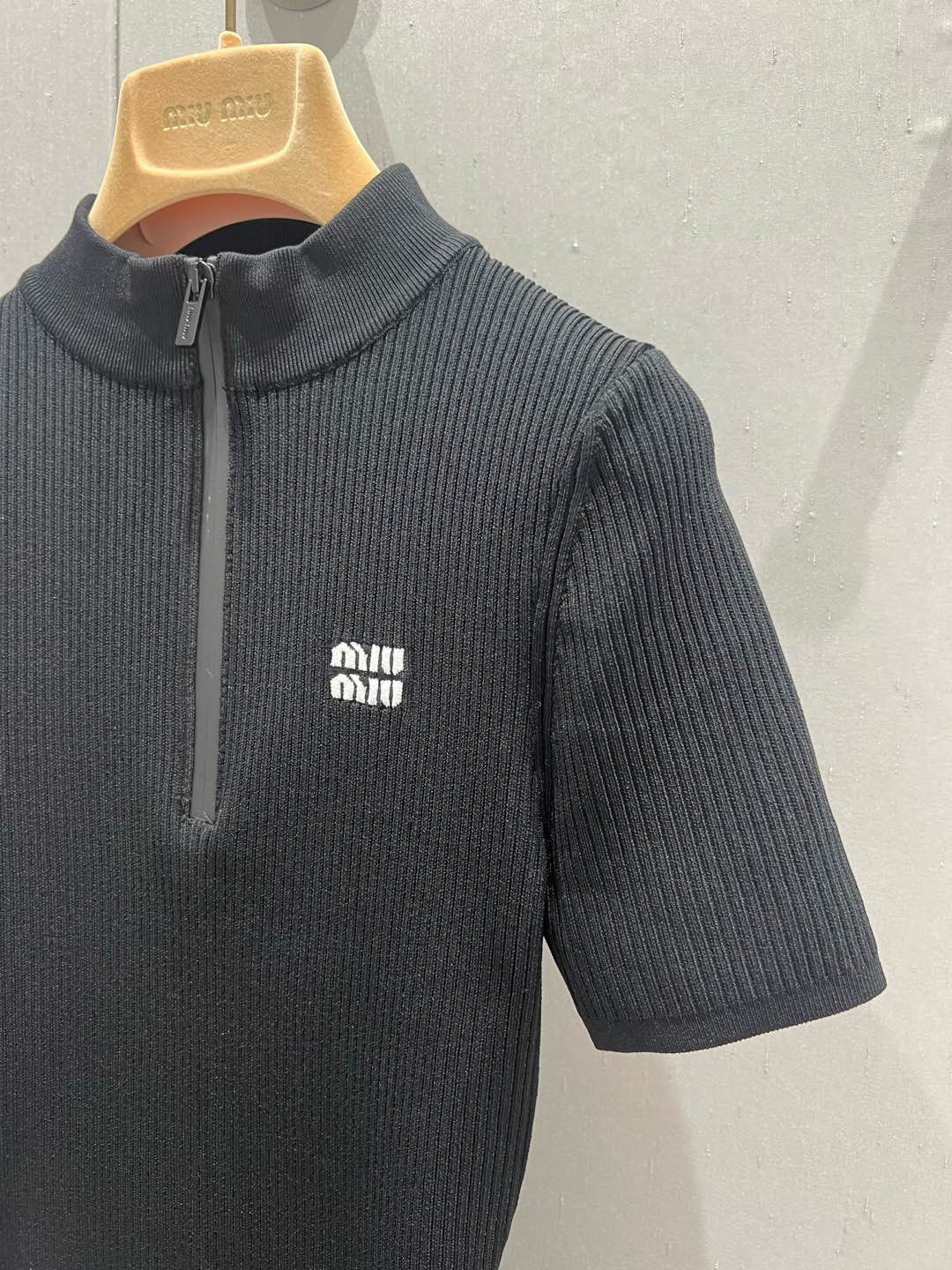 Miu Miu 25 Knitted Dress Black Poliamide