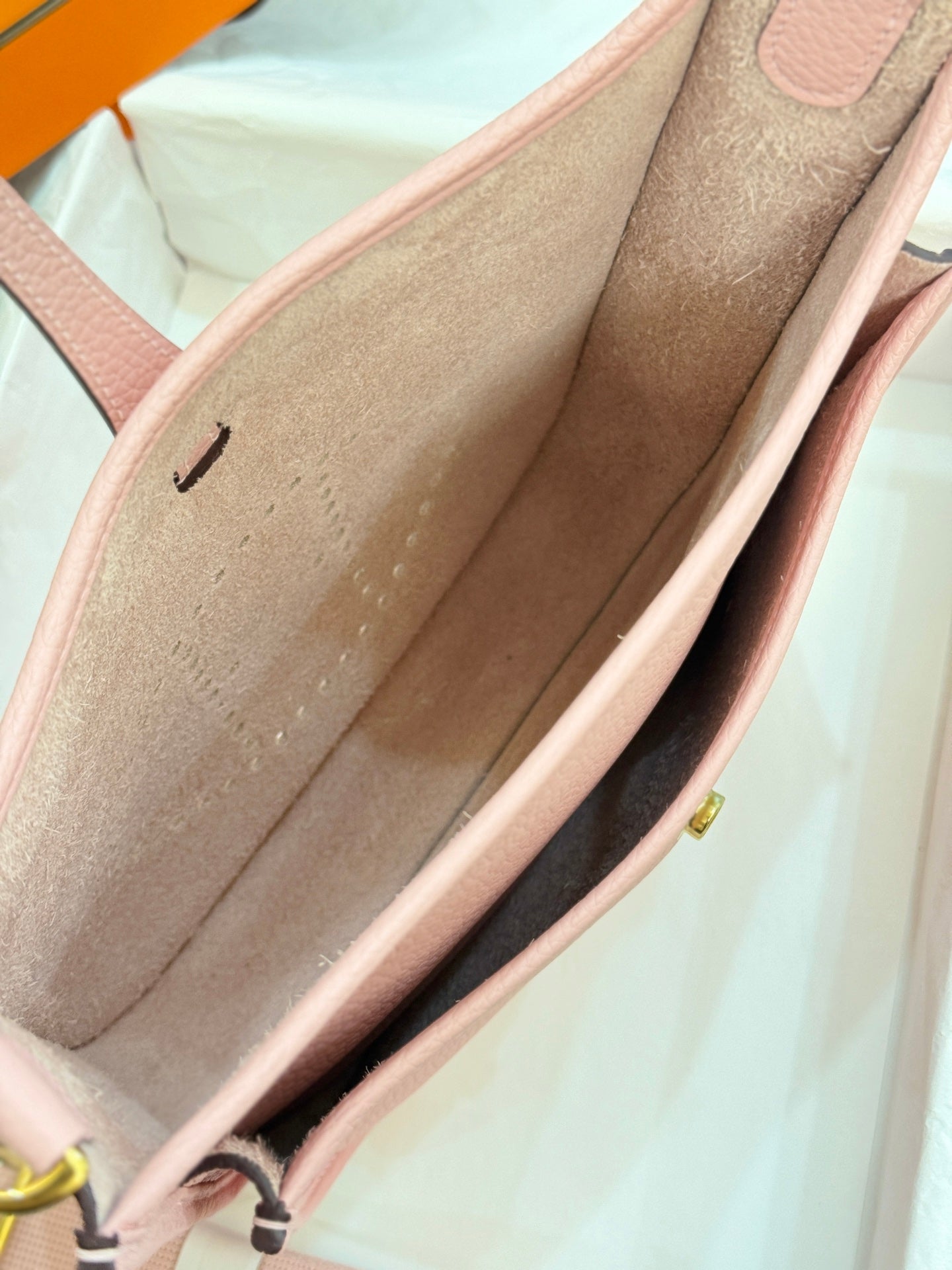 HM Evelyne 23cm Light Pink Togo Leather 281210