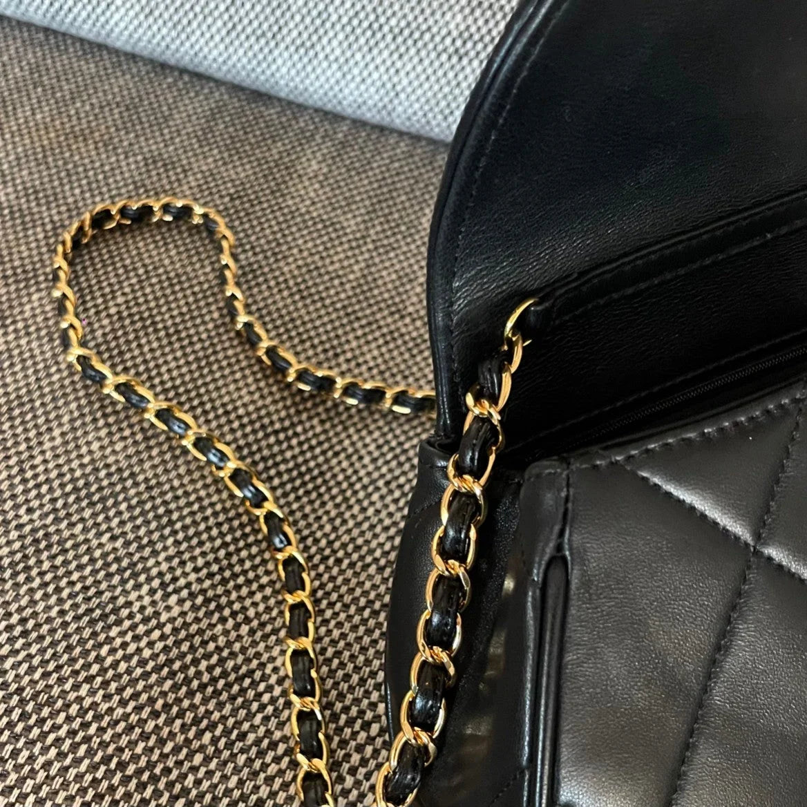 Chanel 2026 Matelasse Coco Mark Bag 22cm Black Lambskin