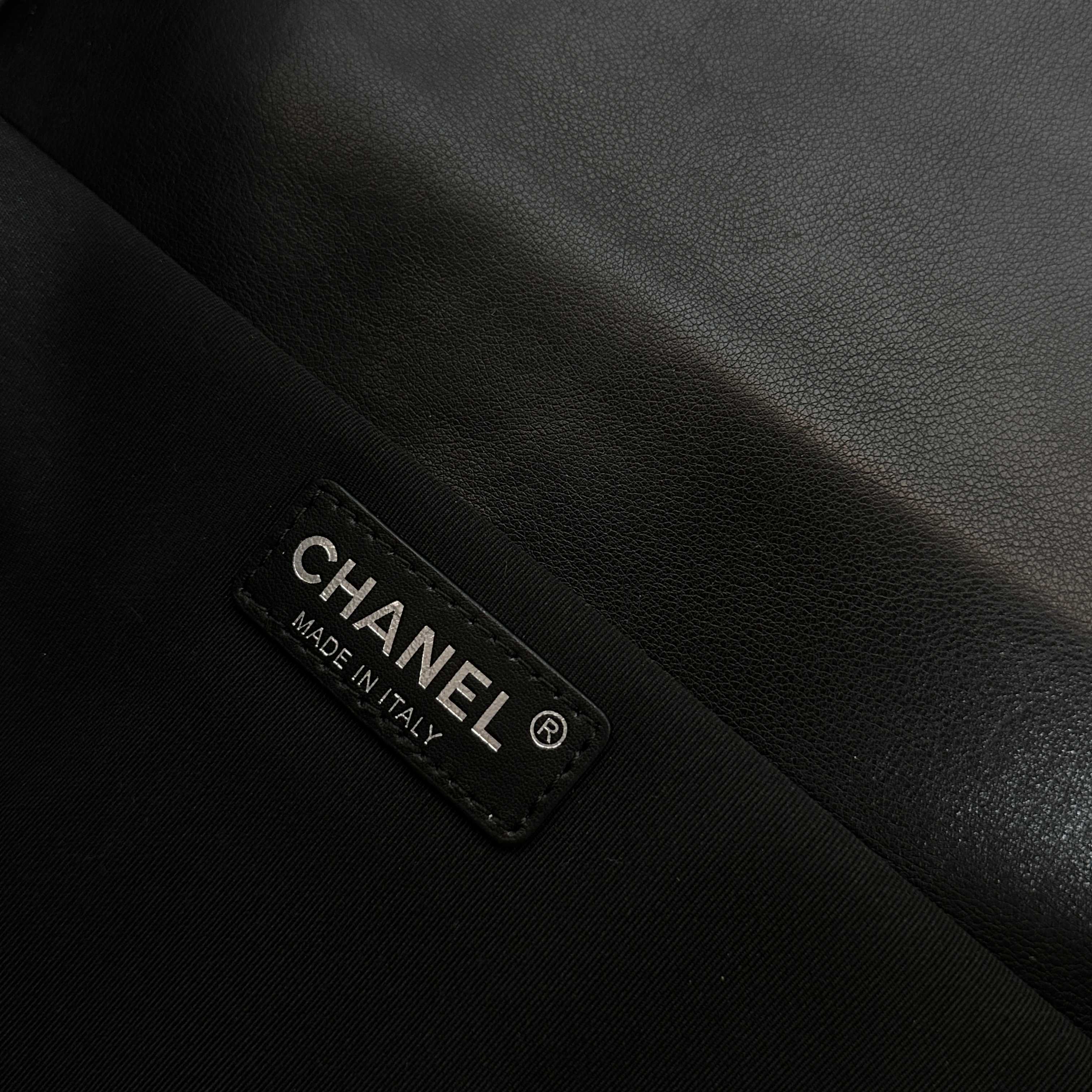 CC 26s Flap Tote Bag Black Lambskin