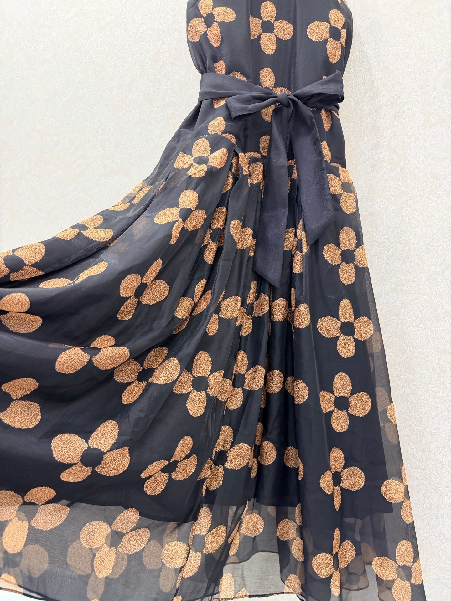 Zimmermann French Couture Floral Gown Black Cotton 347347