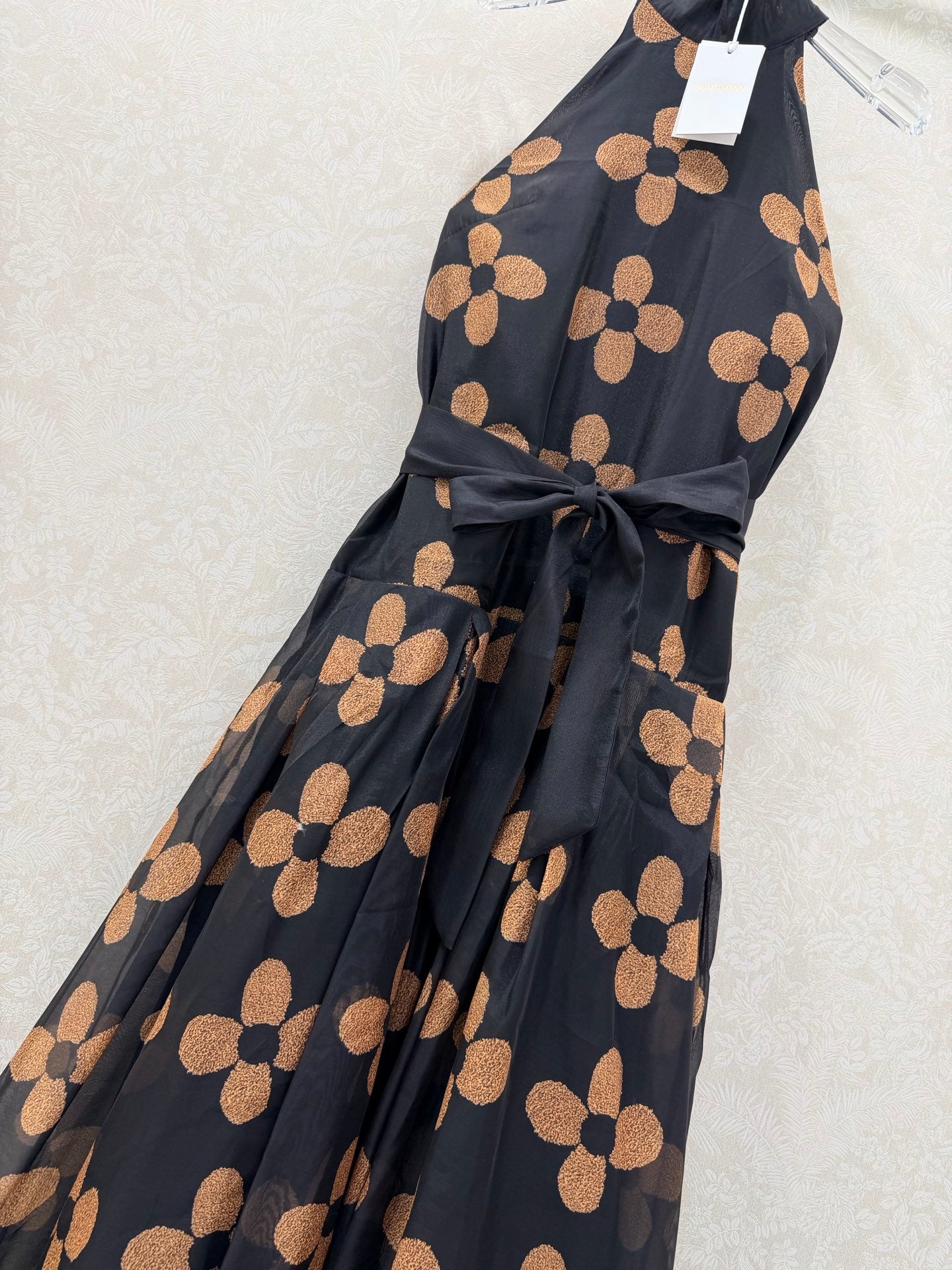 Zimmermann French Couture Floral Gown Black Cotton 347347