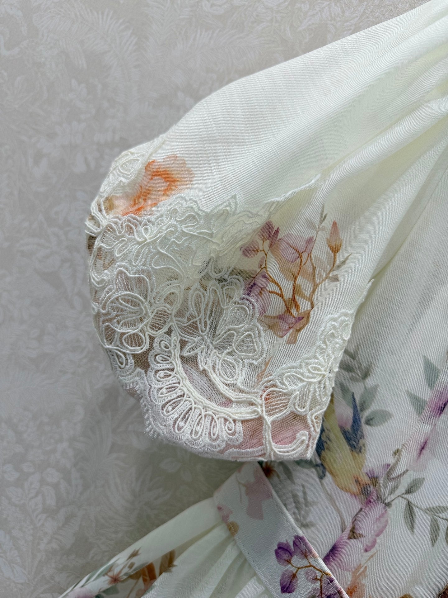 Zimmermann Luminosity Liftoff Flower Dress Morisot Ivory Floral Cotton 347283