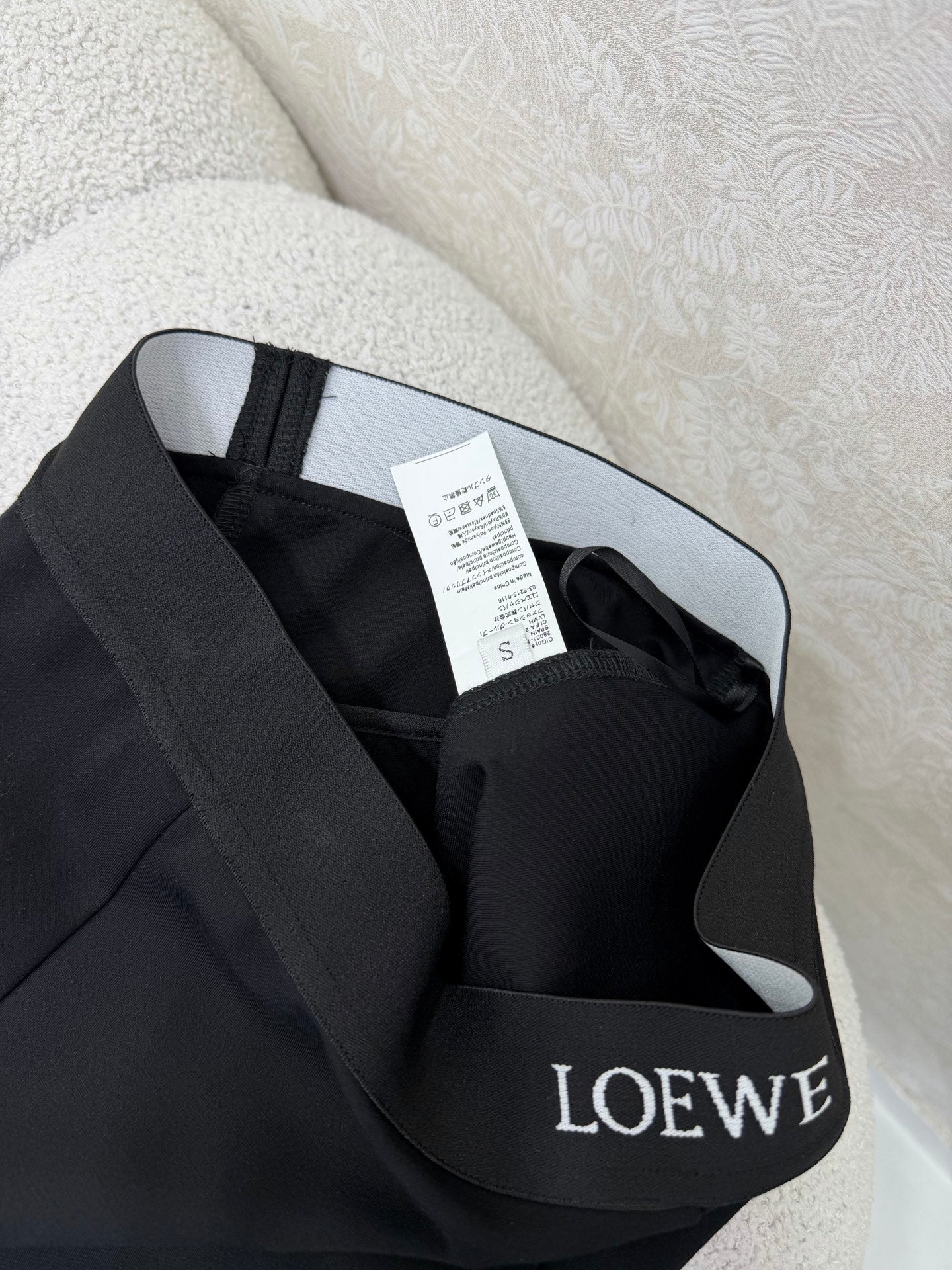 Loewe 26s Flared Trousers Black Nylon Rayon 352019