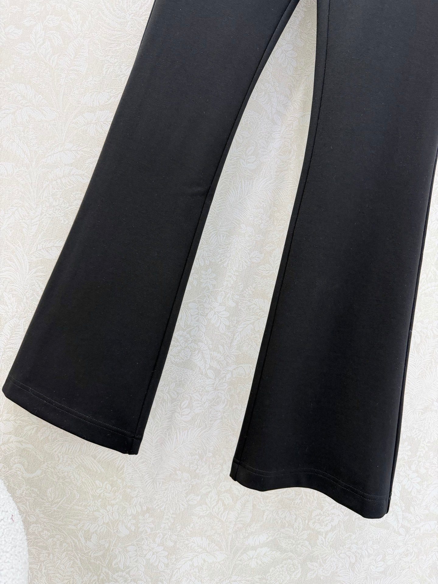 Loewe 26s Flared Trousers Black Nylon Rayon 352019