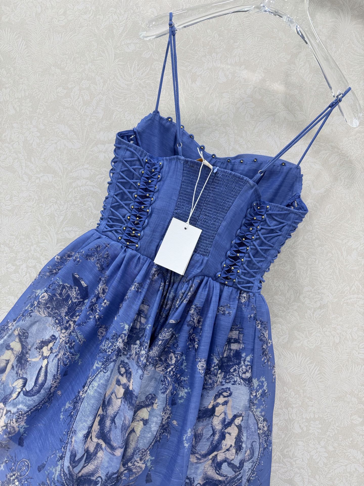 Zimmerma Mermaid Floral Print Slip Dress 353085