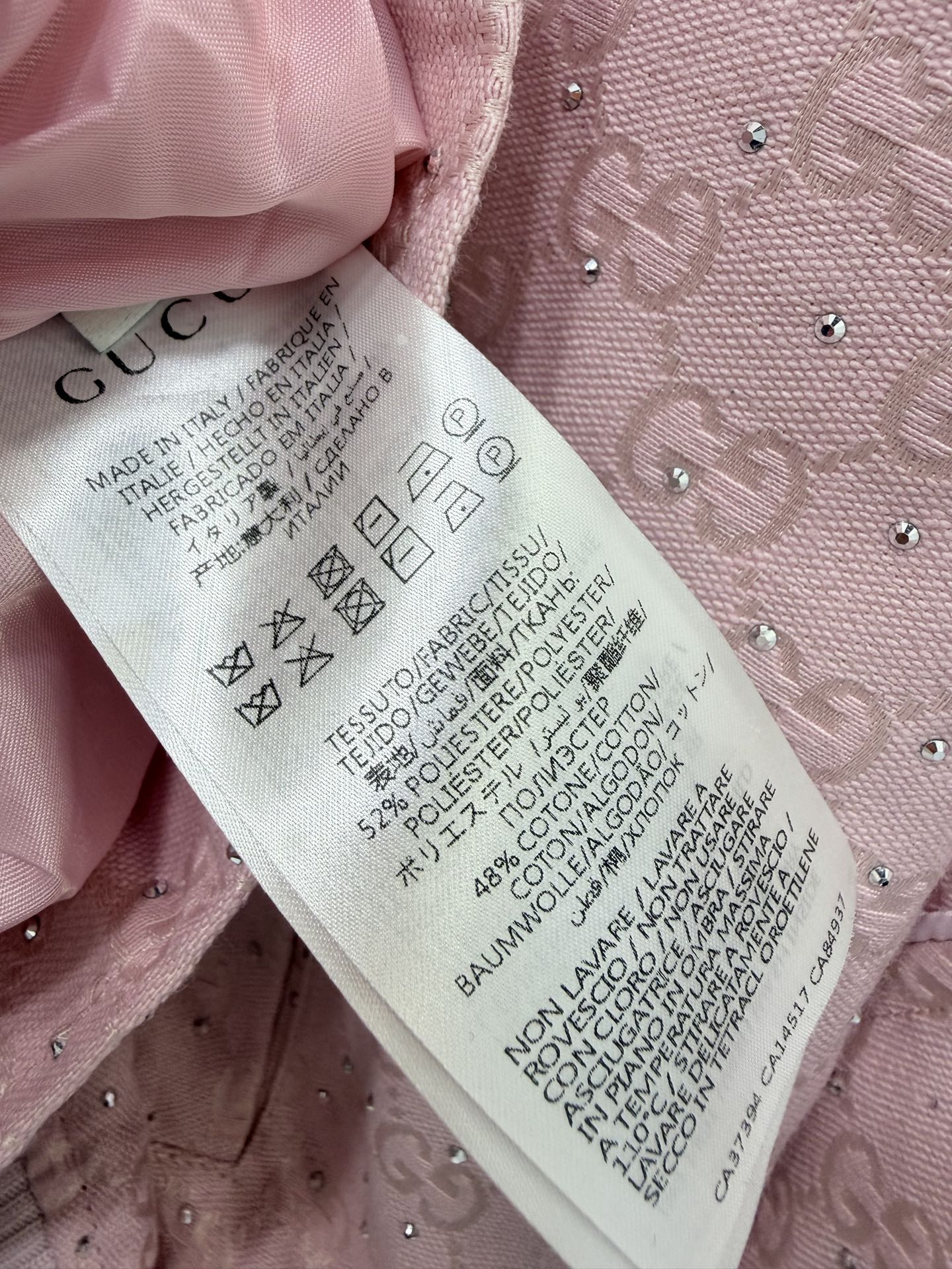 GG Rhinestone Jacket Pink Rhinestone Jacket 353047