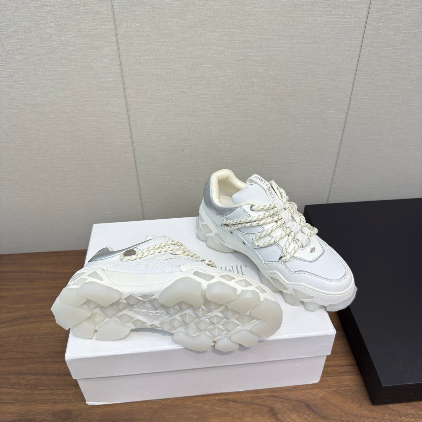 Jimmy Diamond X II/F Sneaker White Grey Fabric Leather 517667
