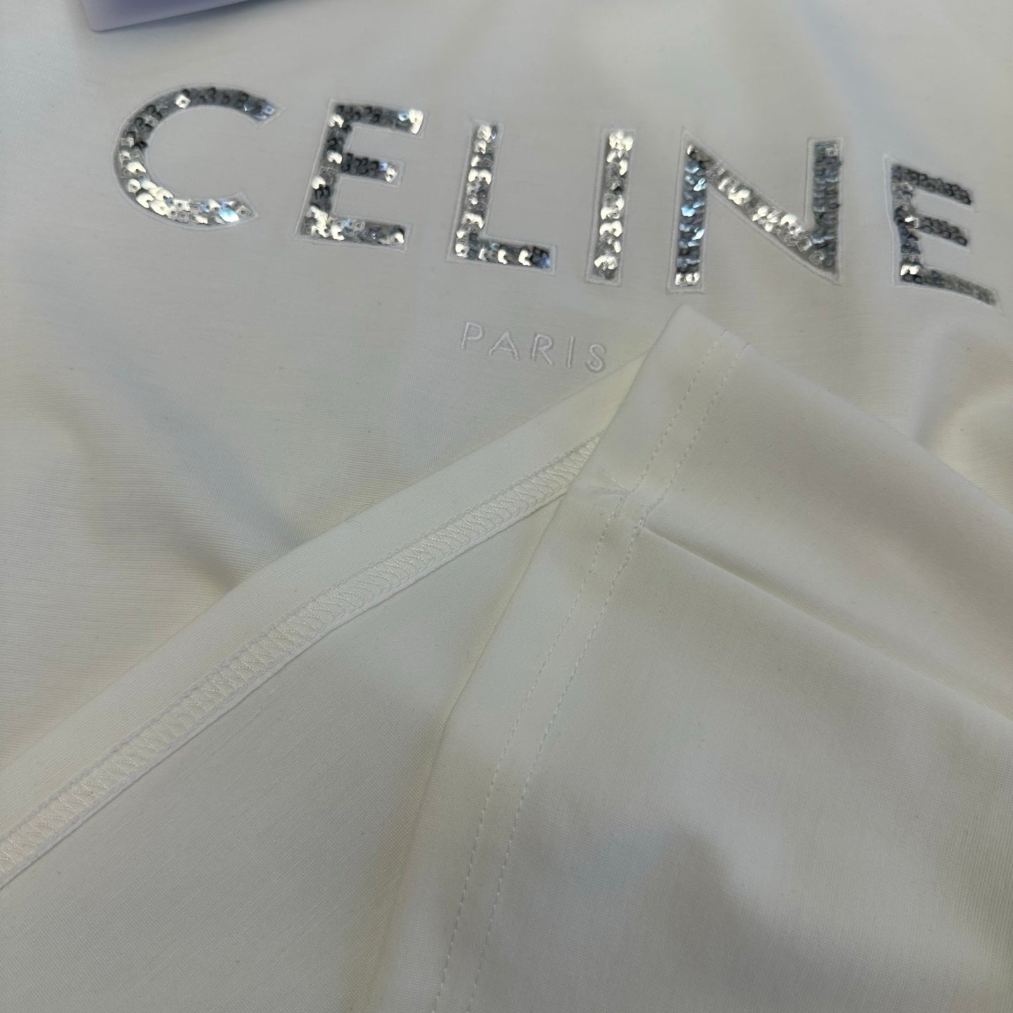 Celine Short-Sleeve T-Shirt Cotton 369971