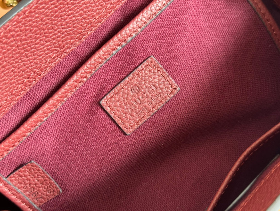 Gucci Jackie Tote Bag Rosso Ancora Red Leather 248601